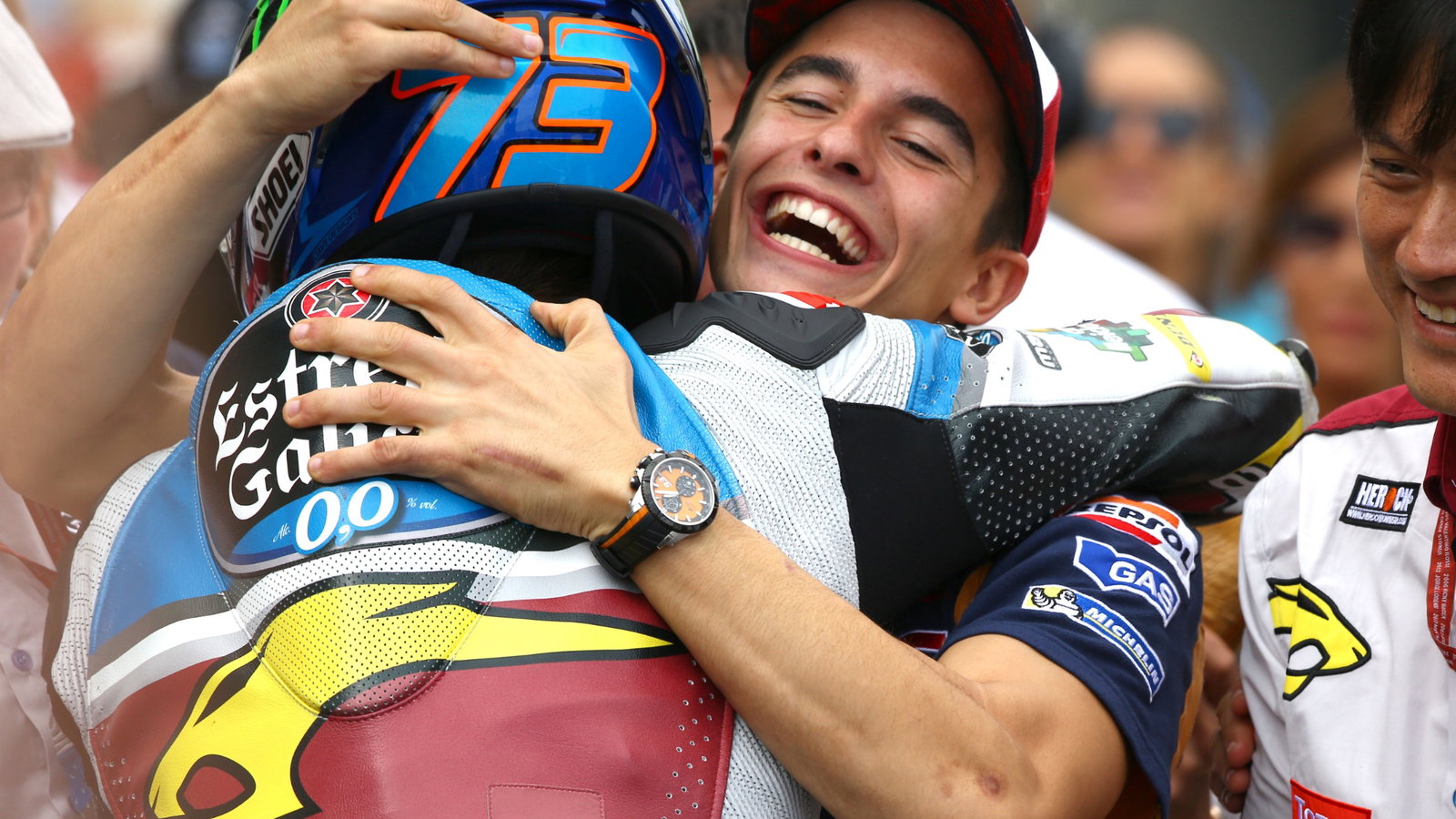 Alex and Marc Marquez, Moto2 race, Aragon MotoGP
