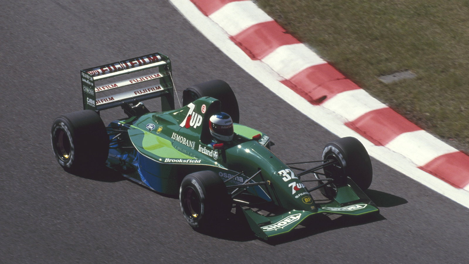 1991 Formula One World Championship, Belgian Grand Prix, Spa Francorchamps, 25th August 1991.Michael Schumacher enters