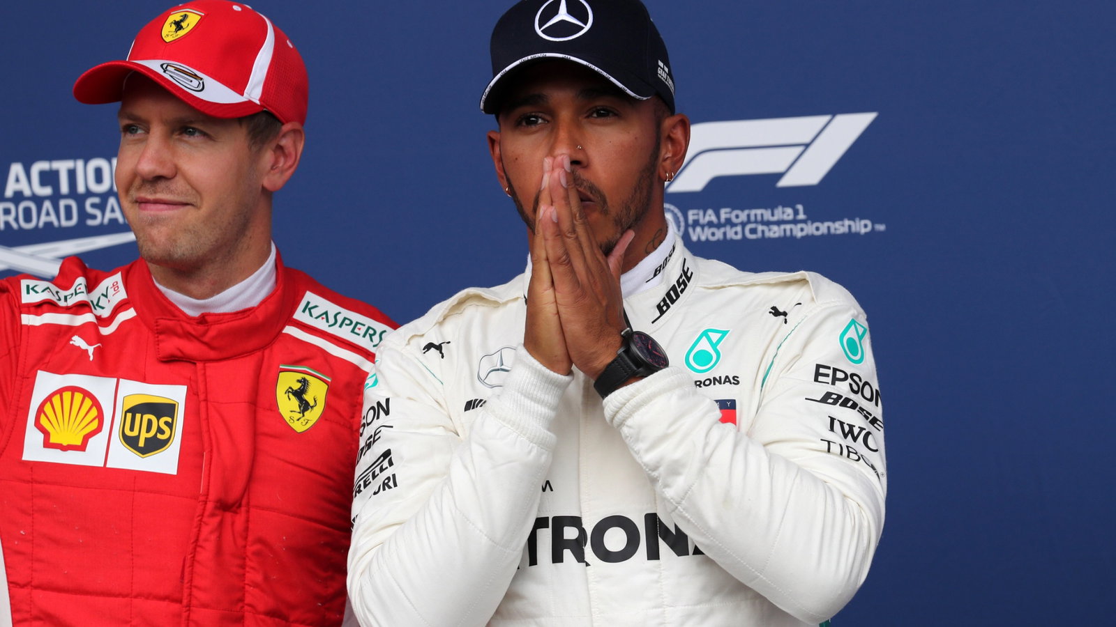 Sebastian Vettel and Lewis Hamilton