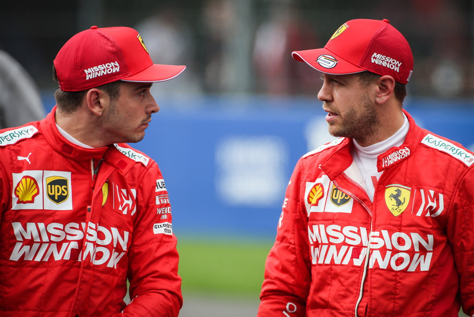 Charles Leclerc (FRA), Scuderia Ferrari and Sebastian Vettel (GER), Scuderia Ferrari
