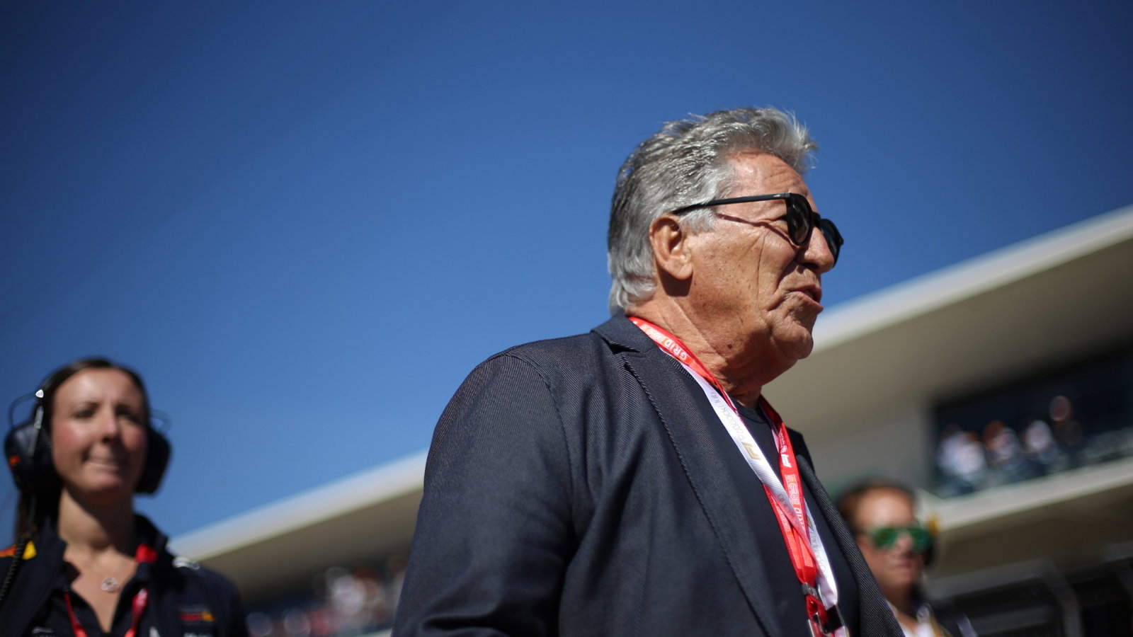 - starting grid, Mario Andretti