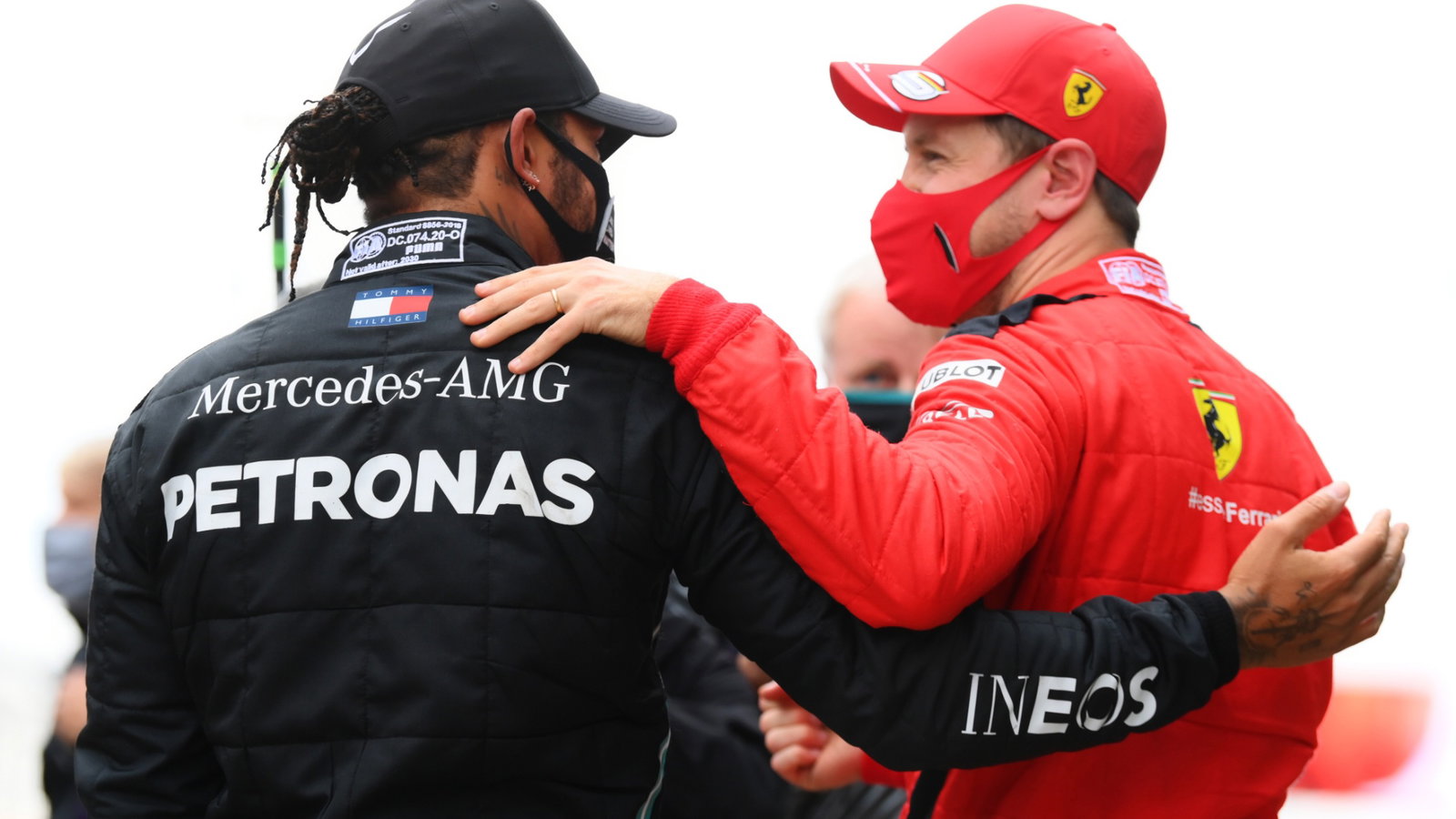 (L to R): Race winner and World Champion