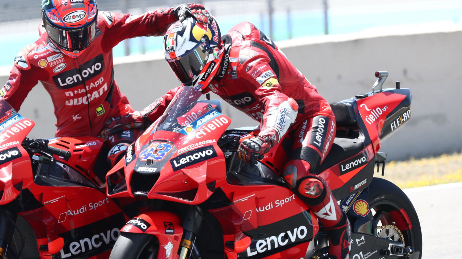 Jack Miller, Francesco Bagnaia, Spanish MotoGP race, 2 May