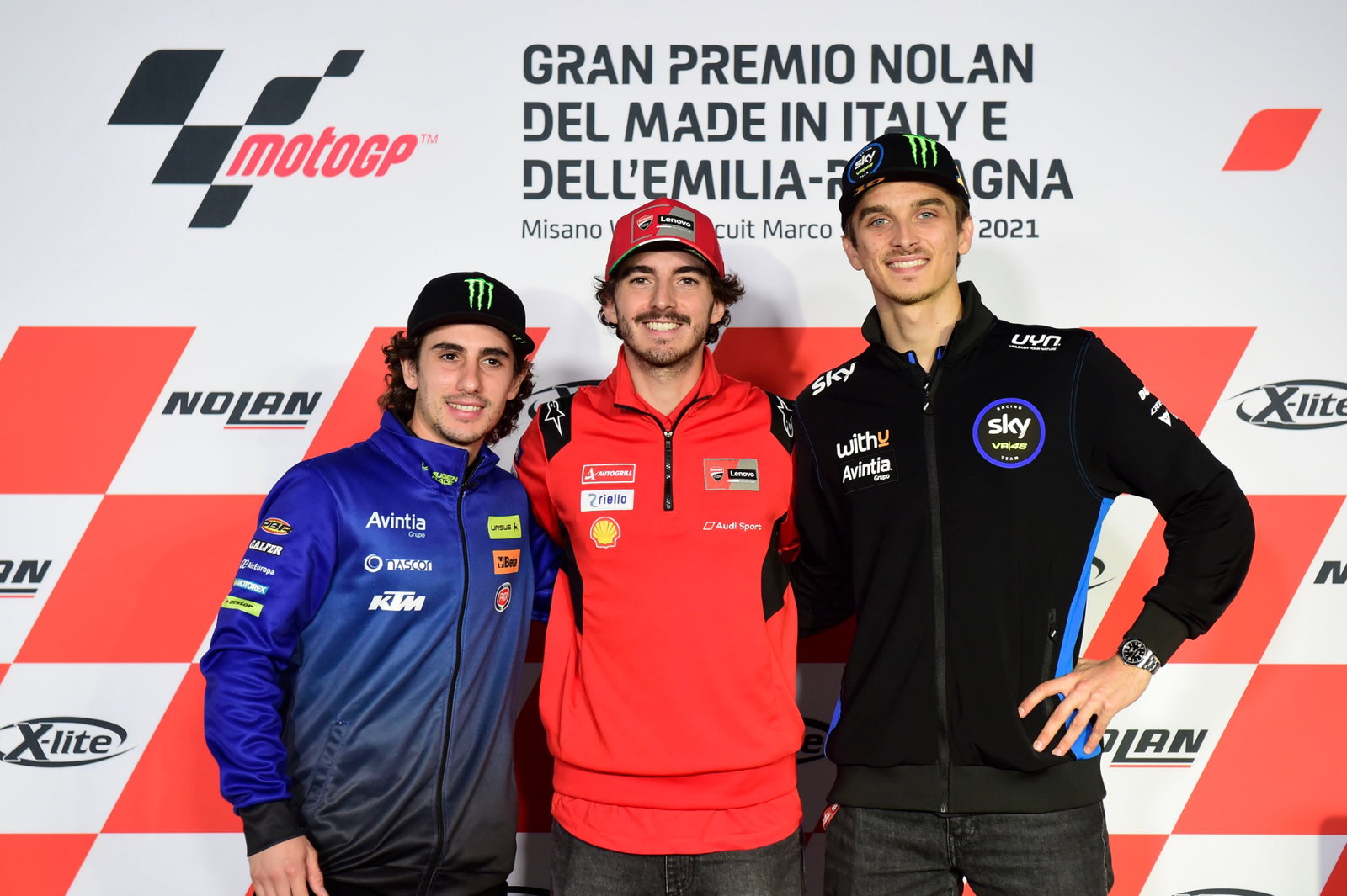Niccolo Antonelli, Francesco Bagnaia, Luca Marini, MotoGP, Emilia-Romagna MotoGP 23 October
