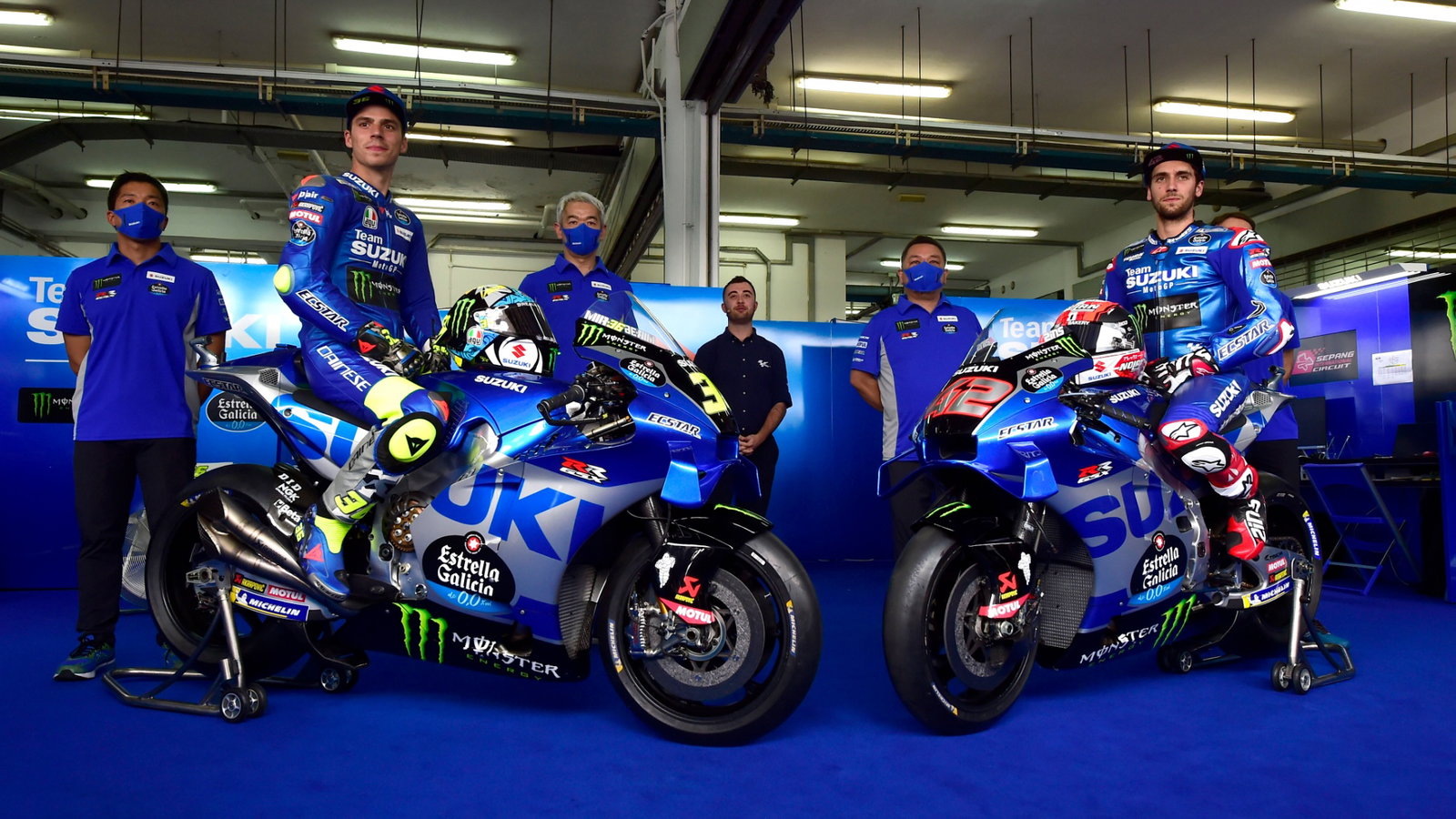 Team Suzuki Ecstar launch, Joan Mir, Alex Rins, MotoGP, Sepang MotoGP test 4 January