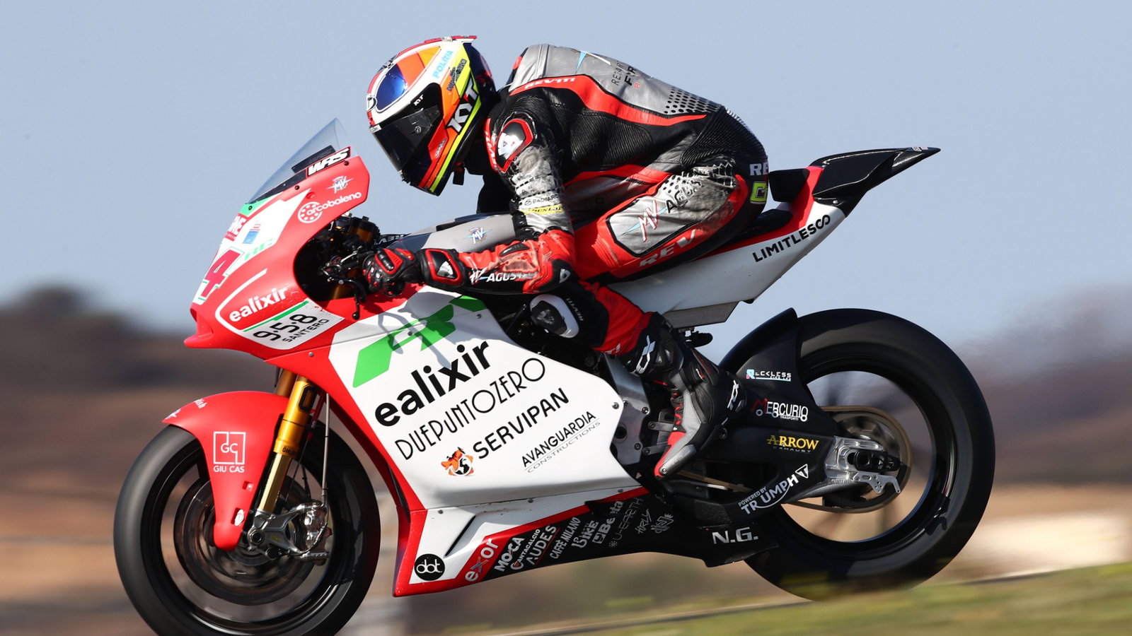 Simone Corsi Portimao Moto2 test, 20 February