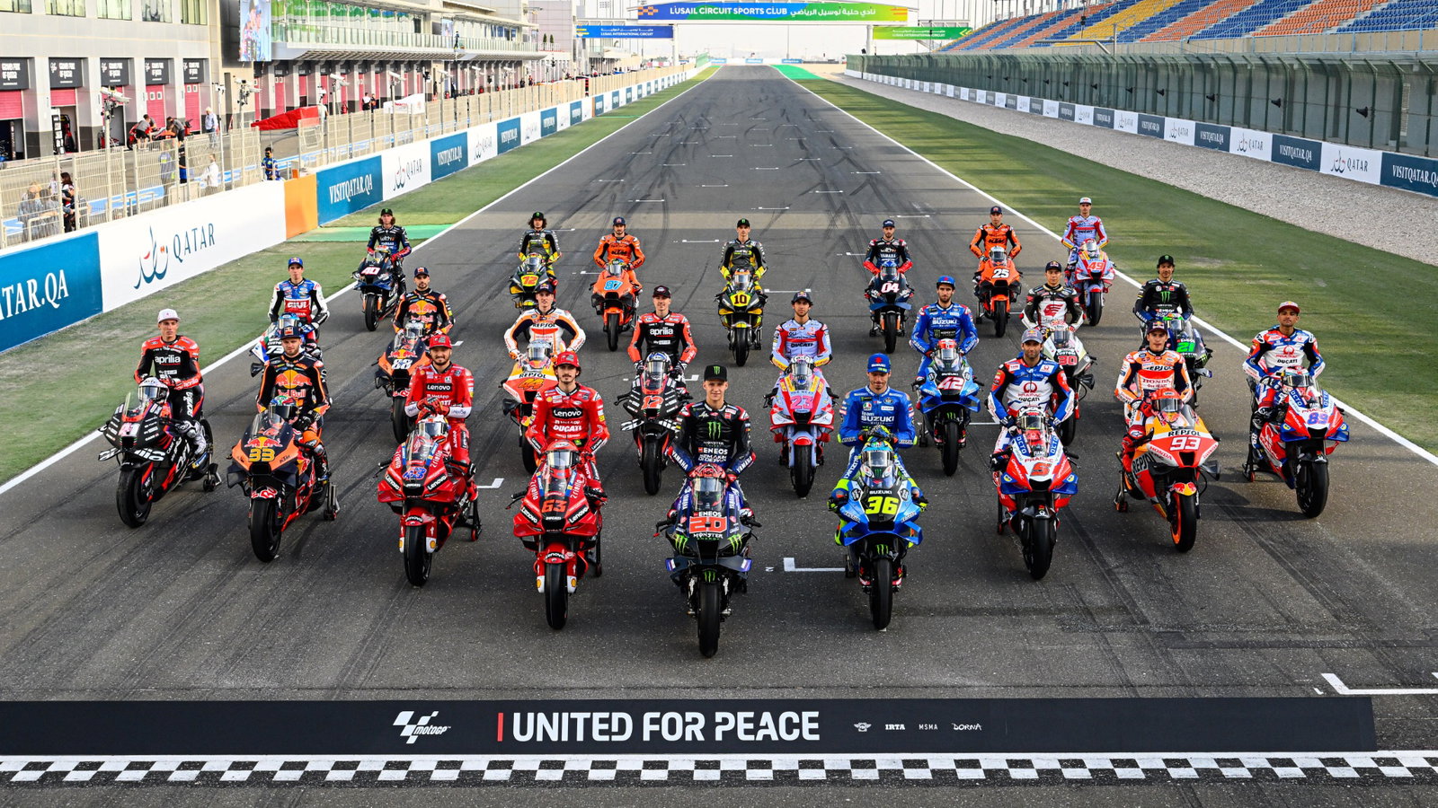 MotoGP rider line up, Qatar MotoGP 3 March