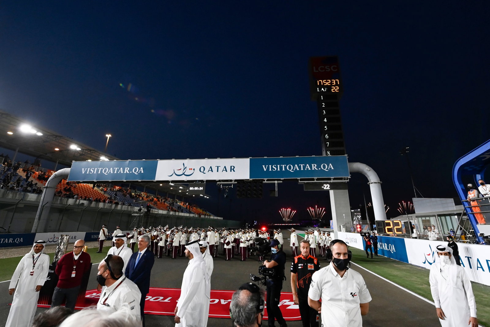 Race start, Qatar MotoGP race, 6 March