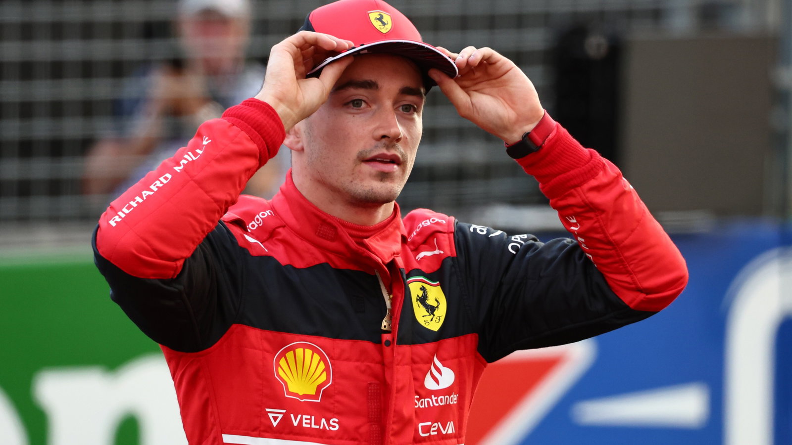 Pole for Charles Leclerc (MON) Ferrari