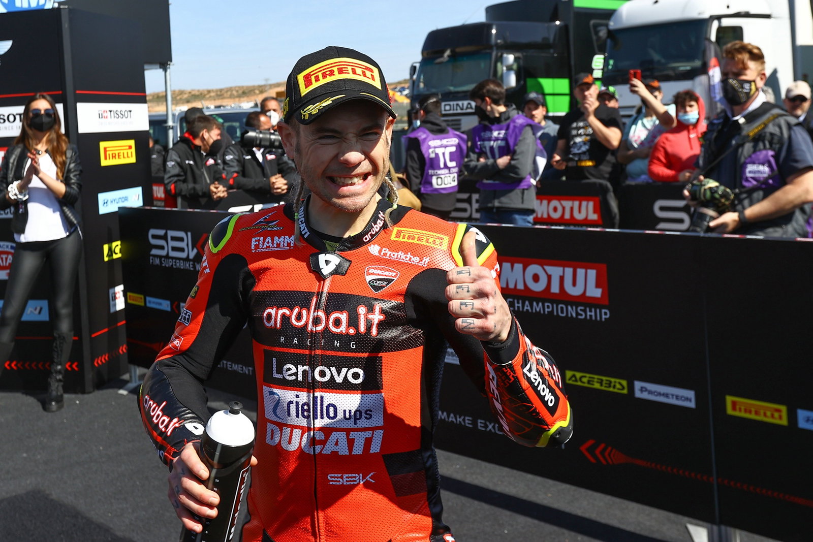 Alvaro Bautista, Aragon WorldSBK Superpole Race, 10 April