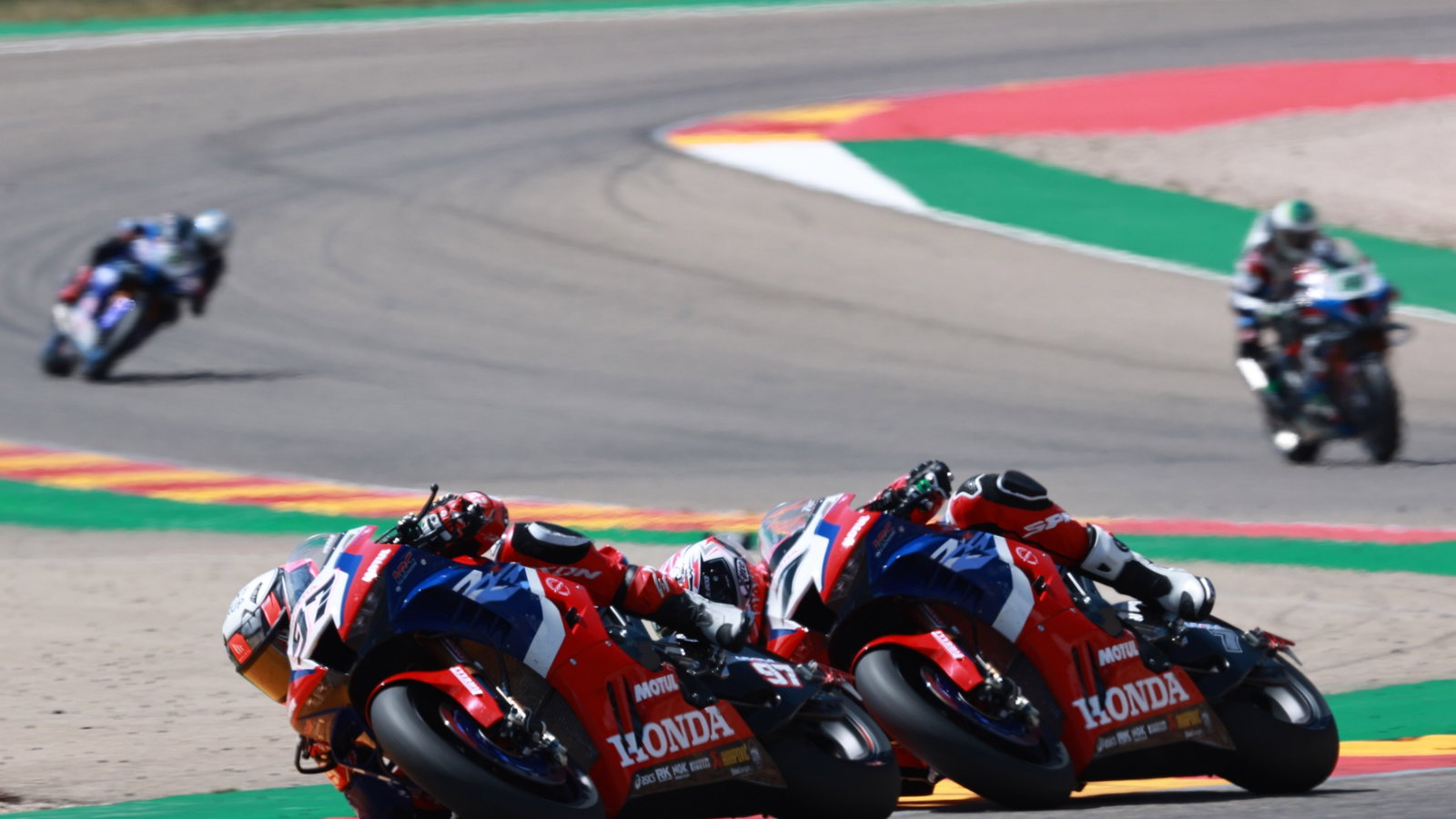 Xavi Vierge and Iker Lecuona, Aragon WorldSBK, 10 April