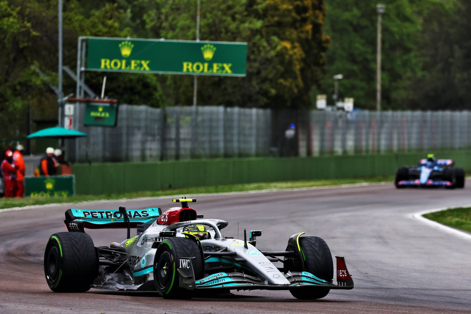 Lewis Hamilton (GBR) Mercedes AMG F1 W13. Formula 1 World Championship, Rd 4, Emilia Romagna Grand Prix, Imola, Italy,