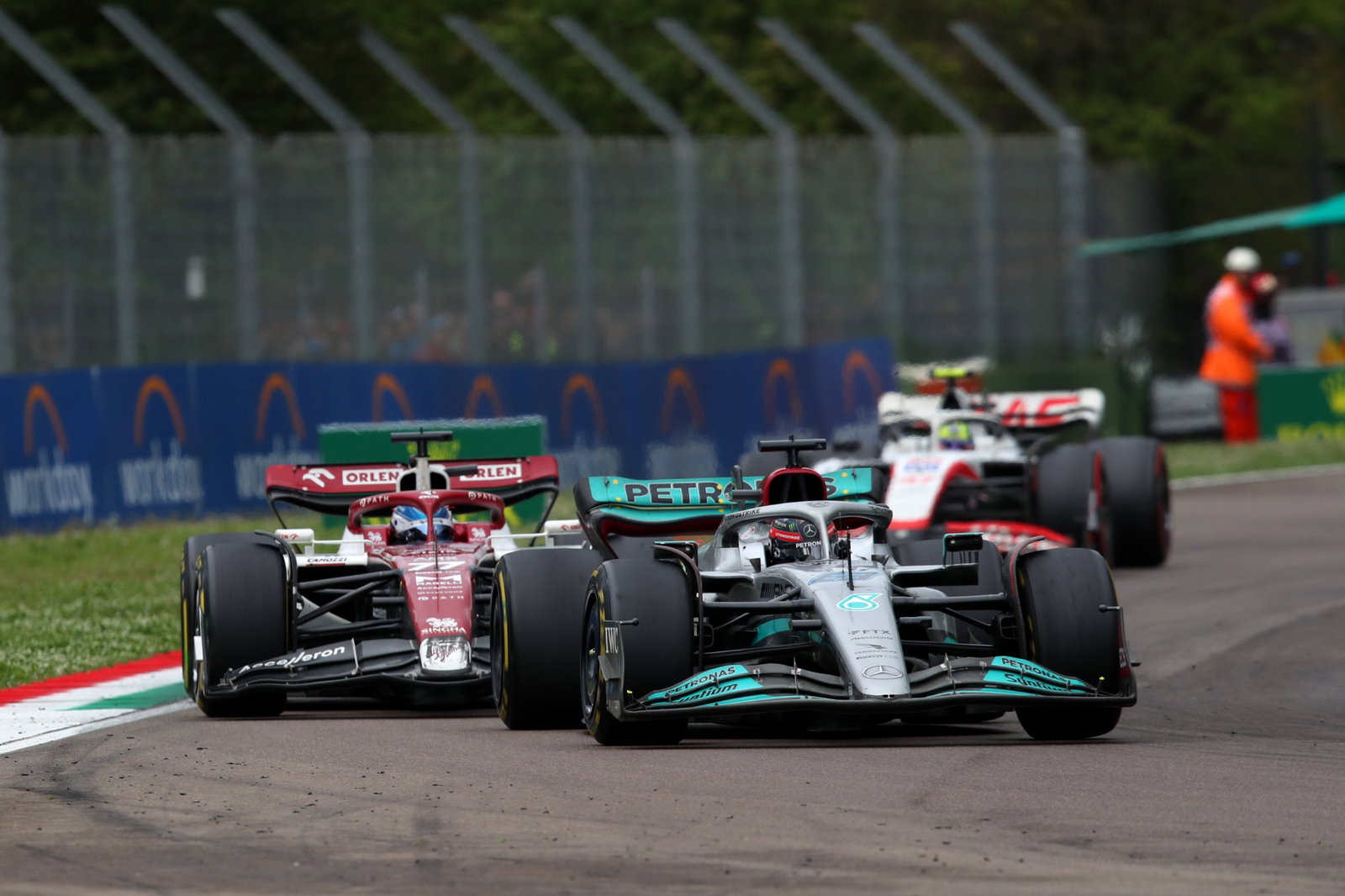 George Russell (GBR) Mercedes AMG F1 W13. Formula 1 World Championship, Rd 4, Emilia Romagna Grand Prix, Imola, Italy, Race
