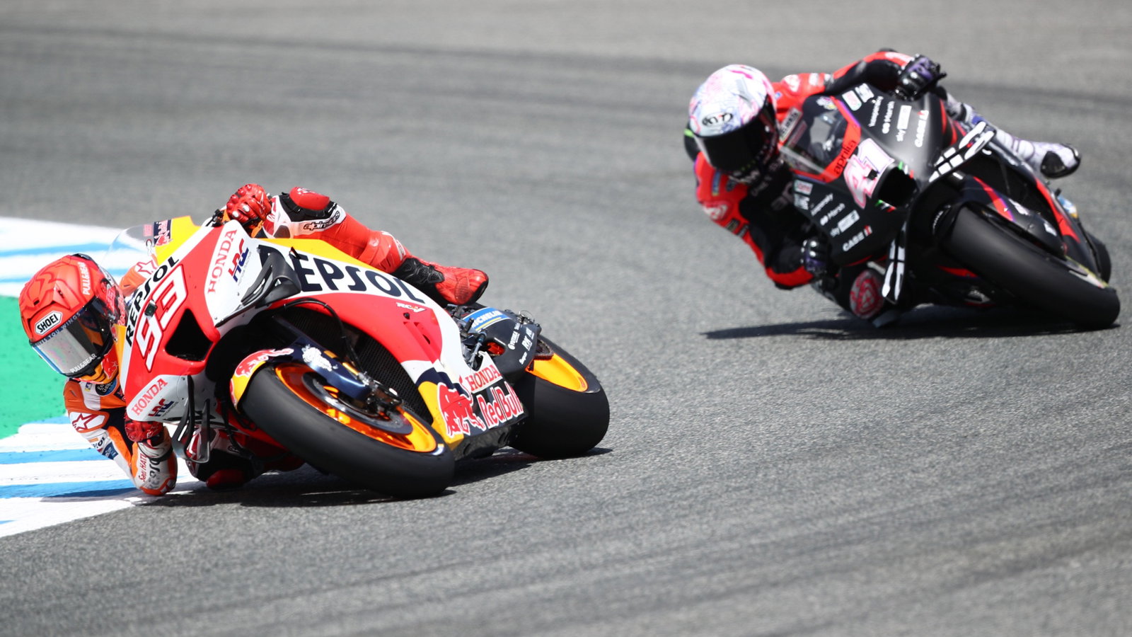 Aleix Espargaro Aprilia, Marc Marquez Honda, MotoGP Jerez