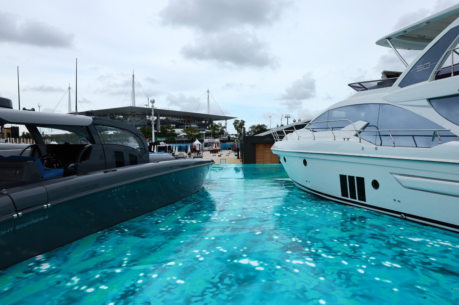 Boats in the mock horbour. Formula 1 World Championship, Rd 5, Miami Grand Prix, Miami, Florida, USA, Preparation Day.-