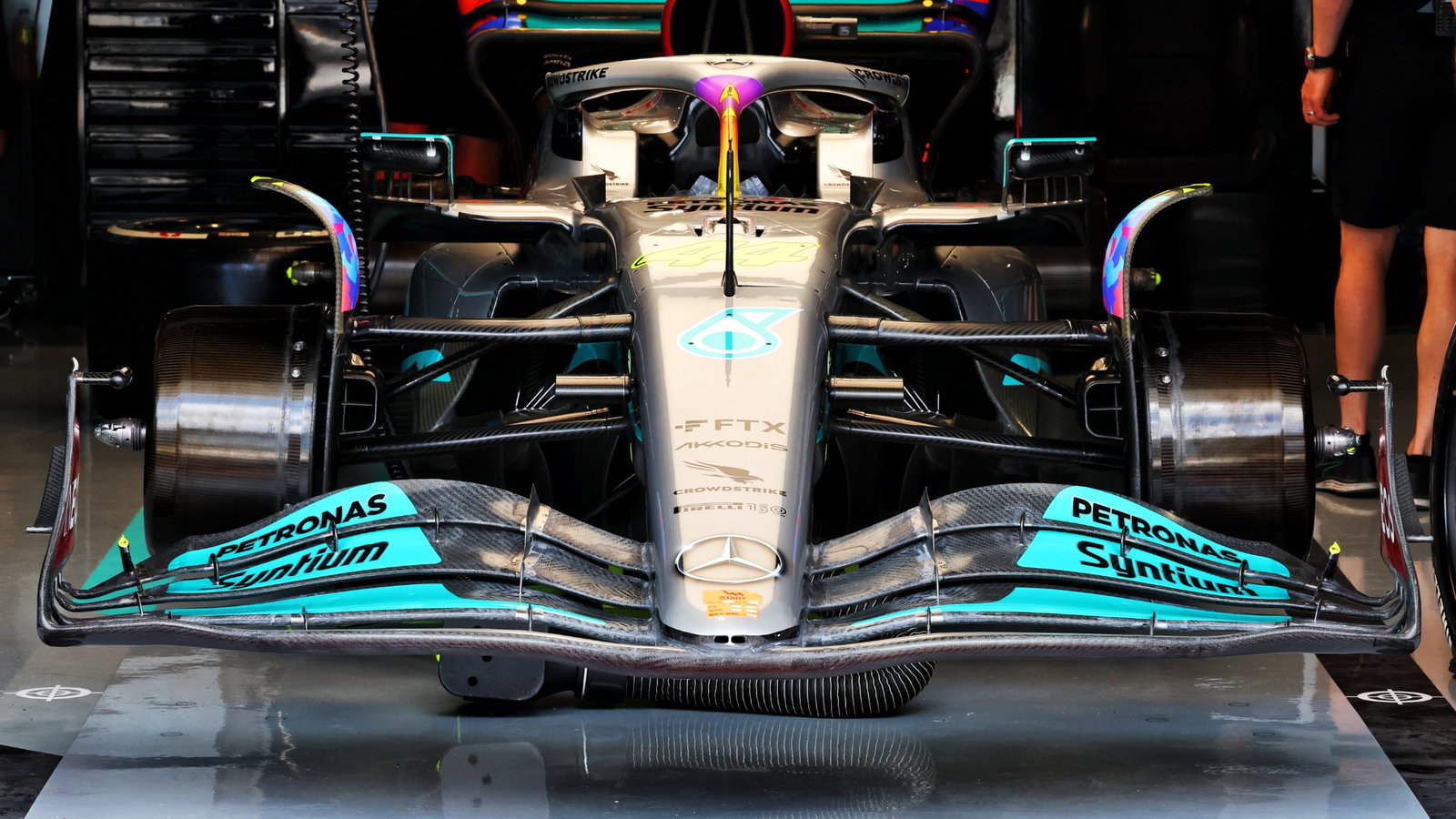 Mercedes AMG F1 W13 front wing. Formula 1