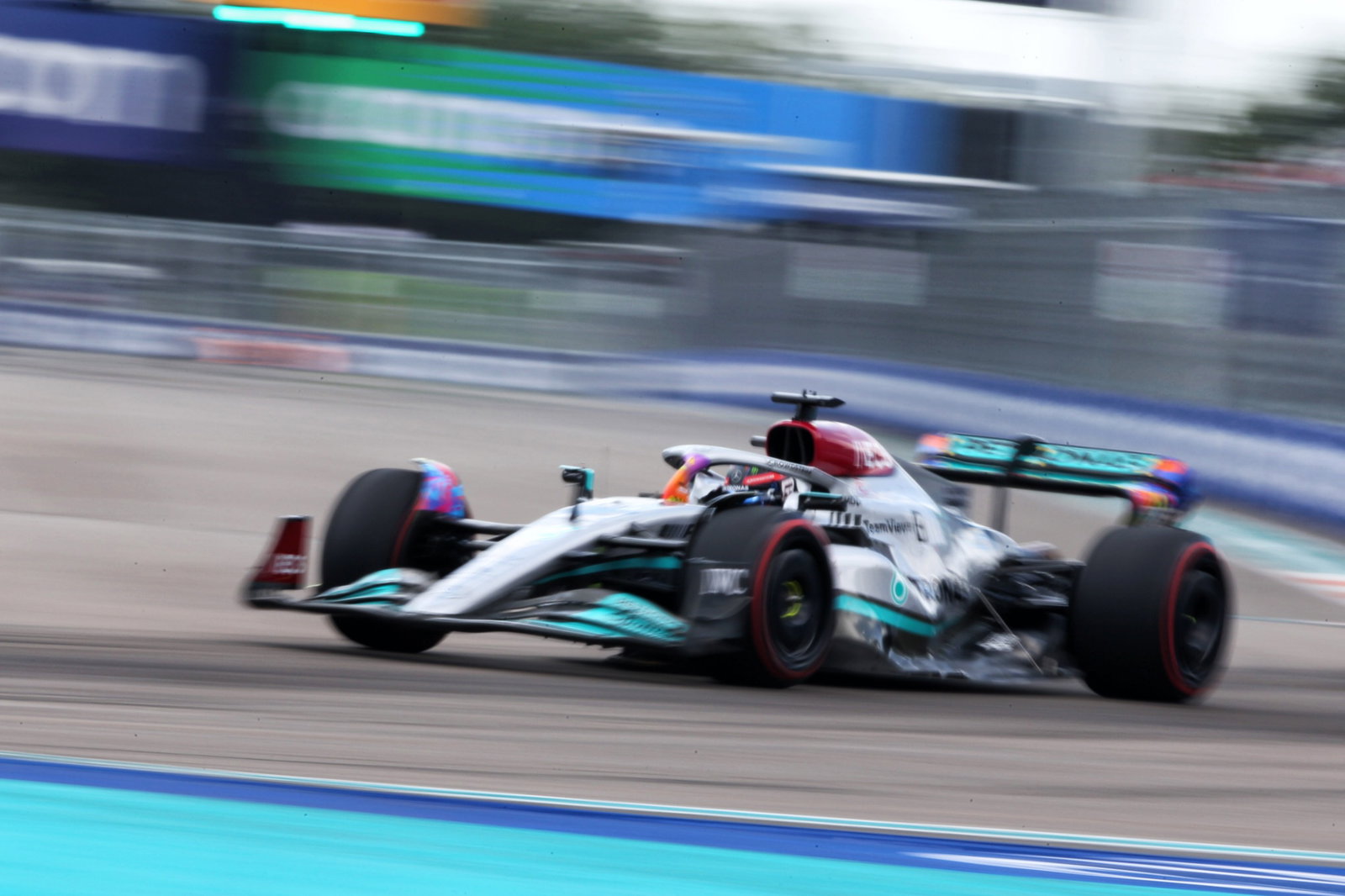 George Russell (GBR) Mercedes AMG F1 W13. Formula 1 World Championship, Rd 5, Miami Grand Prix, Miami, Florida, USA,