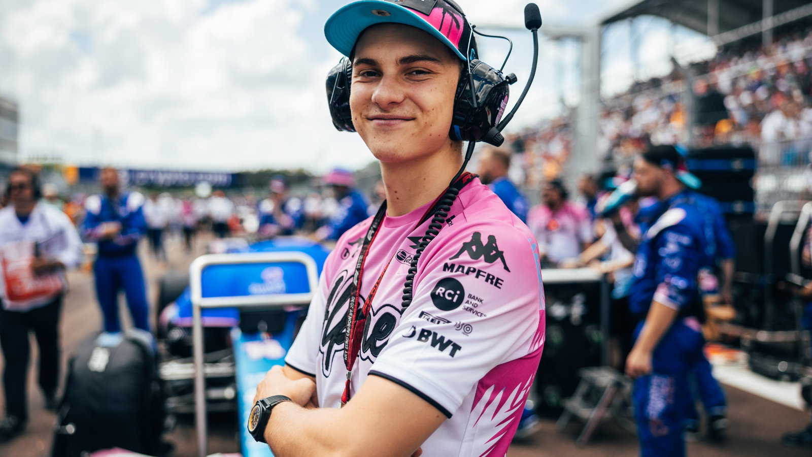 Oscar Piastri (AUS) Alpine F1 Team Reserve Driver on the grid. Formula 1 World Championship, Rd 5, Miami Grand Prix,