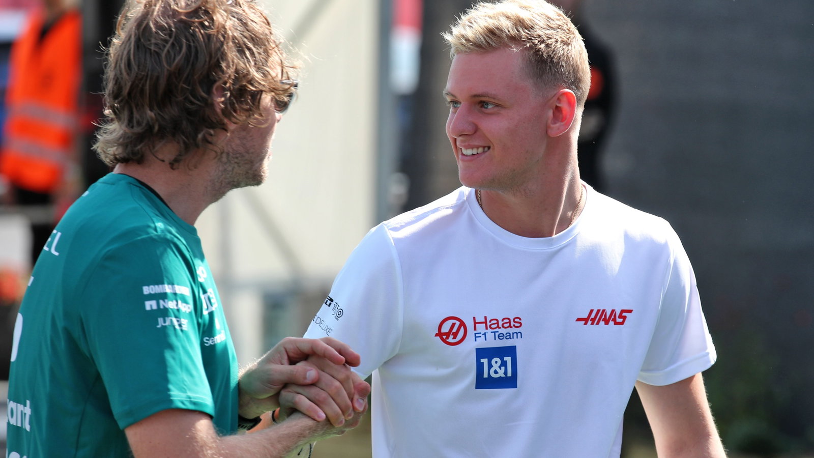 (L to R): Sebastian Vettel 