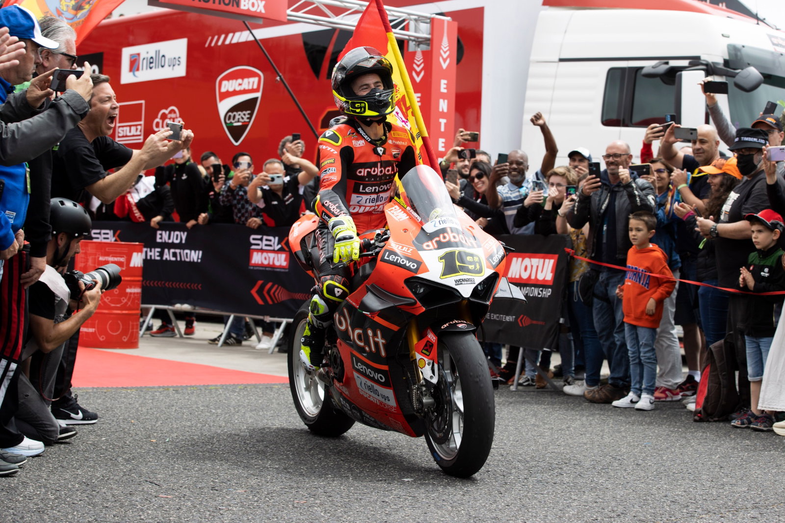 Alvaro Bautista, Estoril WorldSBK race 1, 21 May