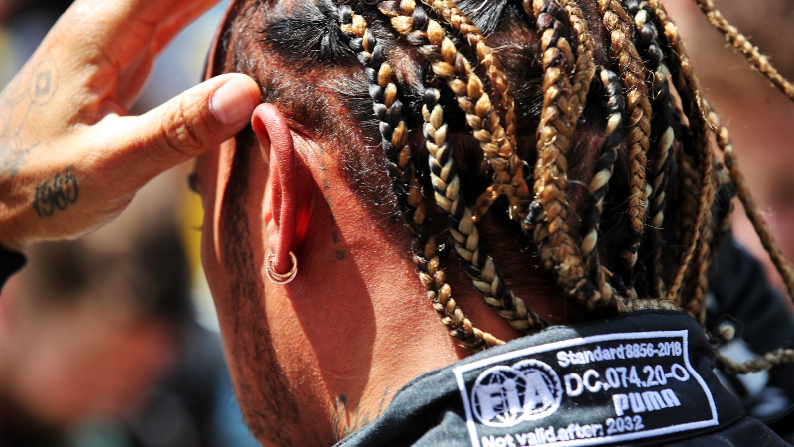Lewis Hamilton (GBR) Mercedes AMG F1 on the grid. Formula 1 World Championship, Rd 6, Spanish Grand Prix, Barcelona,