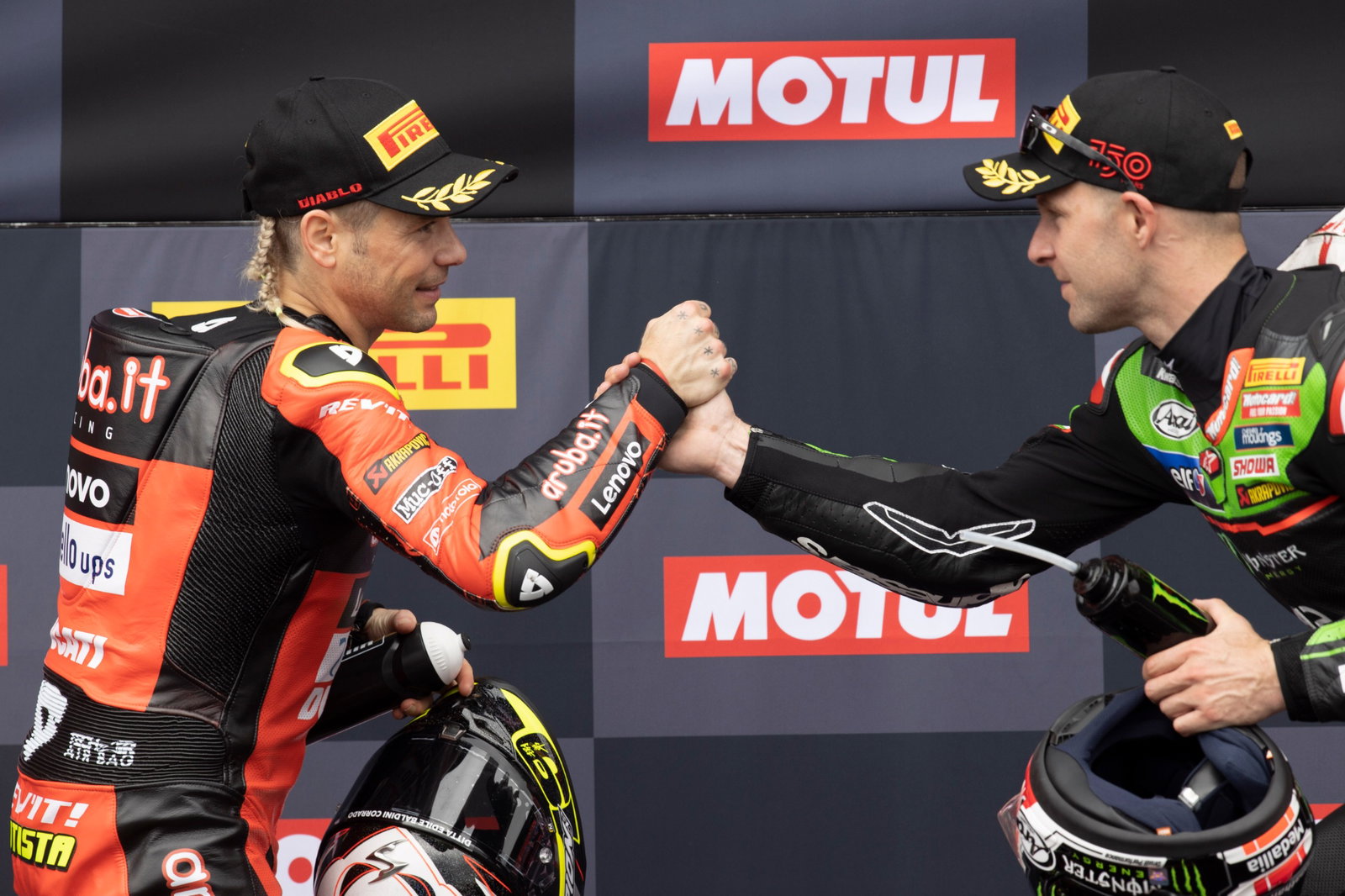 Alvaro Bautista and Jonathan Rea, Estoril WorldSBK race2, 21 May