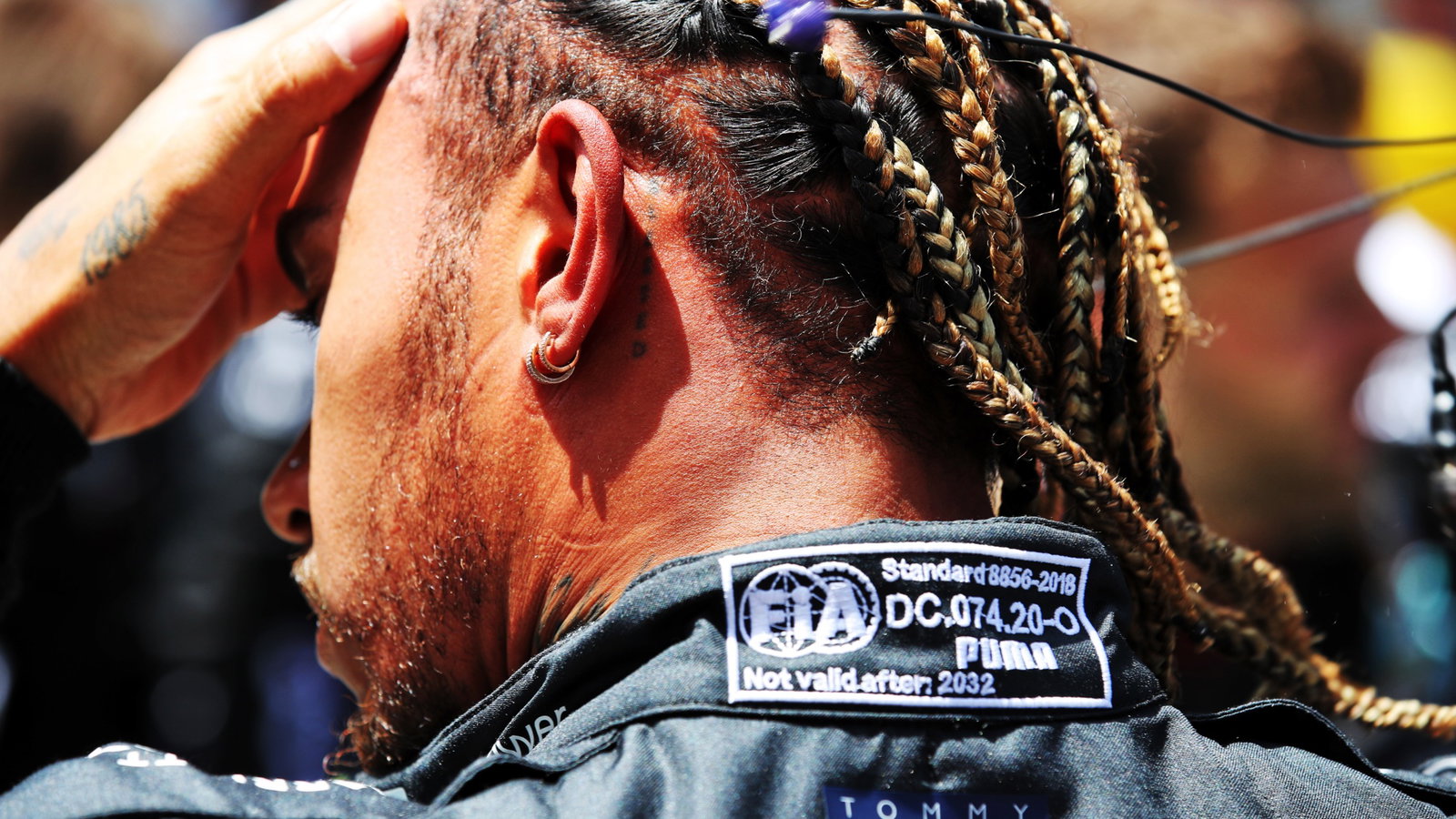 Lewis Hamilton (GBR) Mercedes AMG F1 on the grid. Formula 1 World Championship, Rd 6, Spanish Grand Prix, Barcelona,