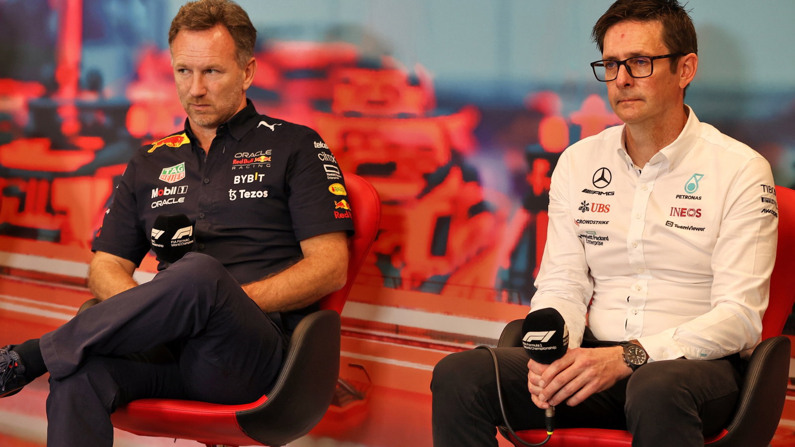 (L to R): Christian Horner (GBR)