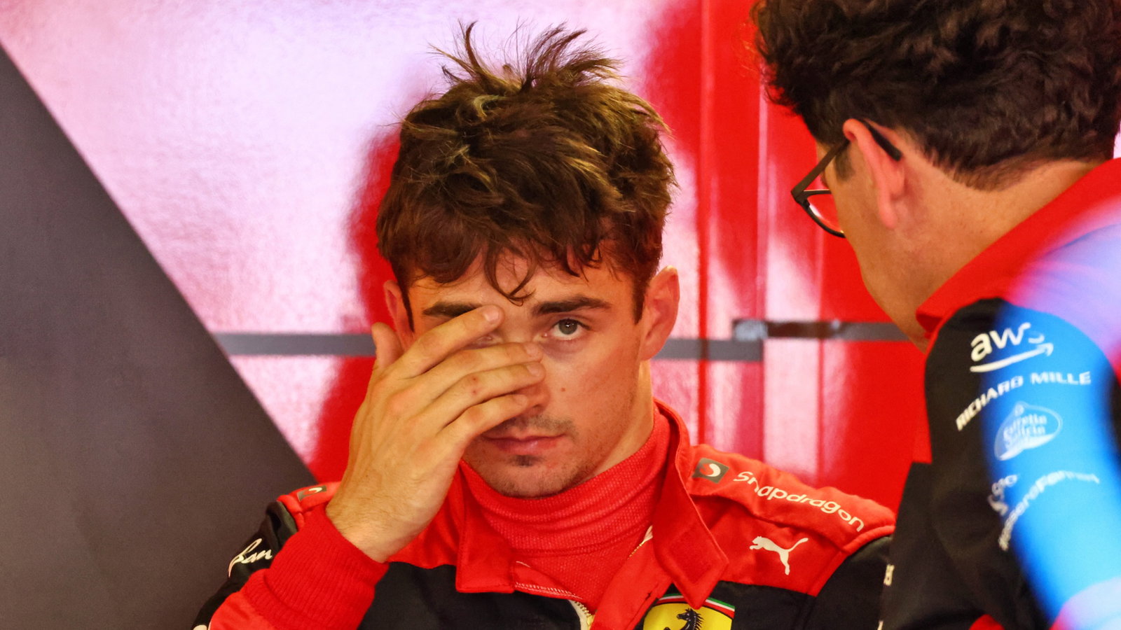 (L to R): Charles Leclerc (MON) Ferrari with Mattia Binotto (ITA) Ferrari Team Principal. Formula 1 World Championship, Rd