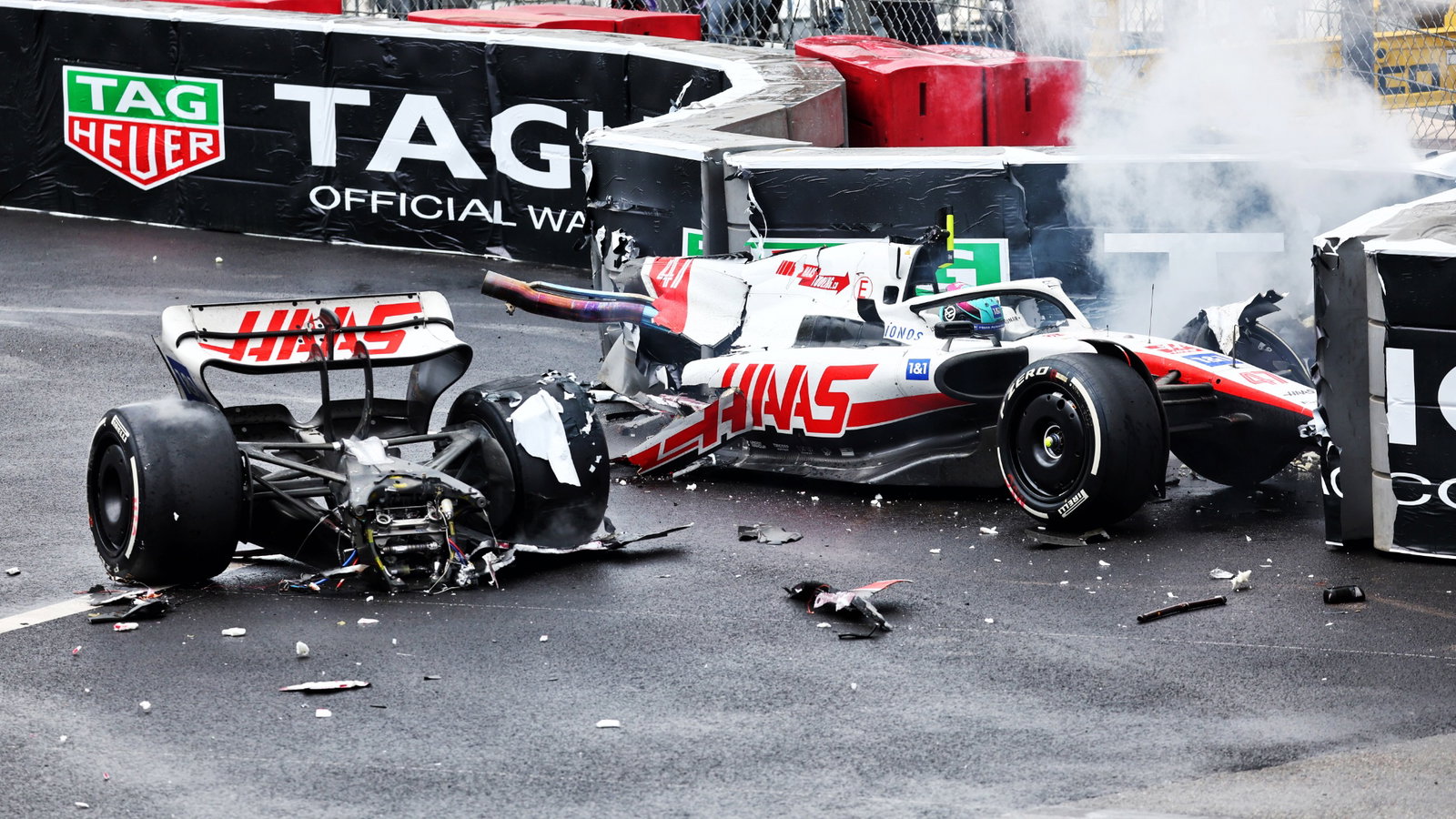 Mick Schumacher (GER) Haas VF-22 crashed out of the race. Formula 1 World Championship, Rd 7, Monaco Grand Prix, Monte