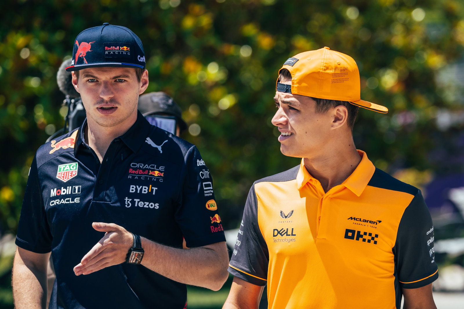 Lando Norris and Max Verstappen