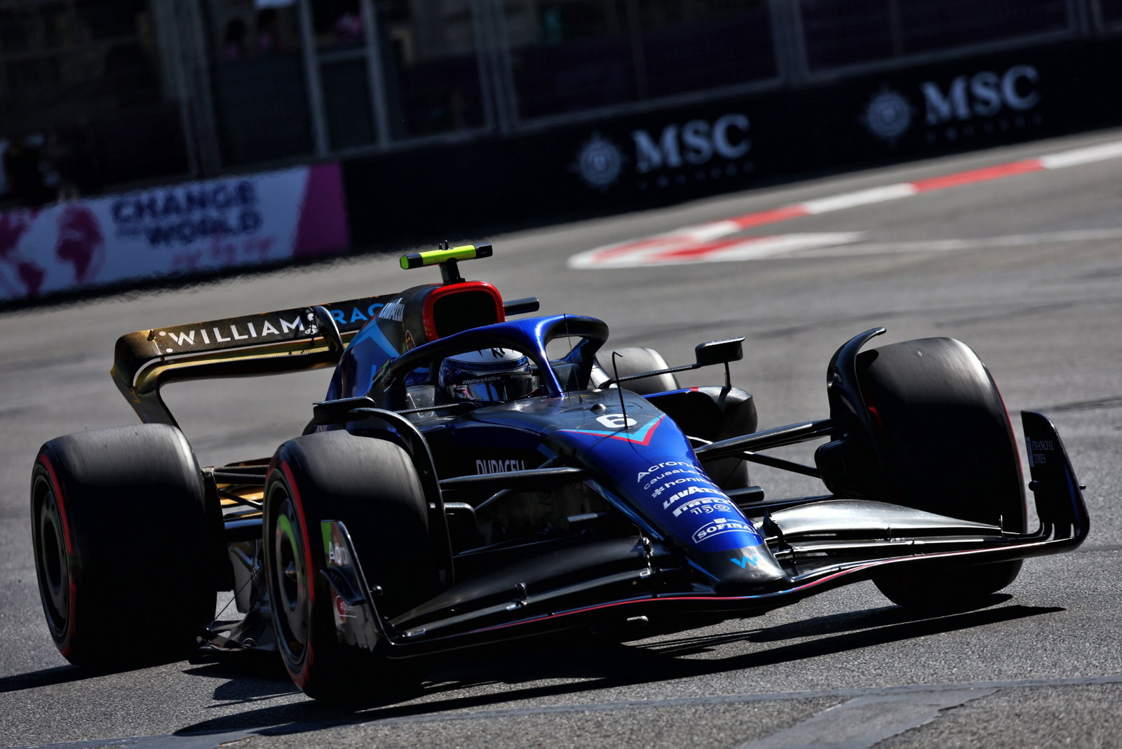 Nicholas Latifi (CDN) Williams Racing FW44. Formula 1 World Championship, Rd 8, Azerbaijan Grand Prix, Baku Street
