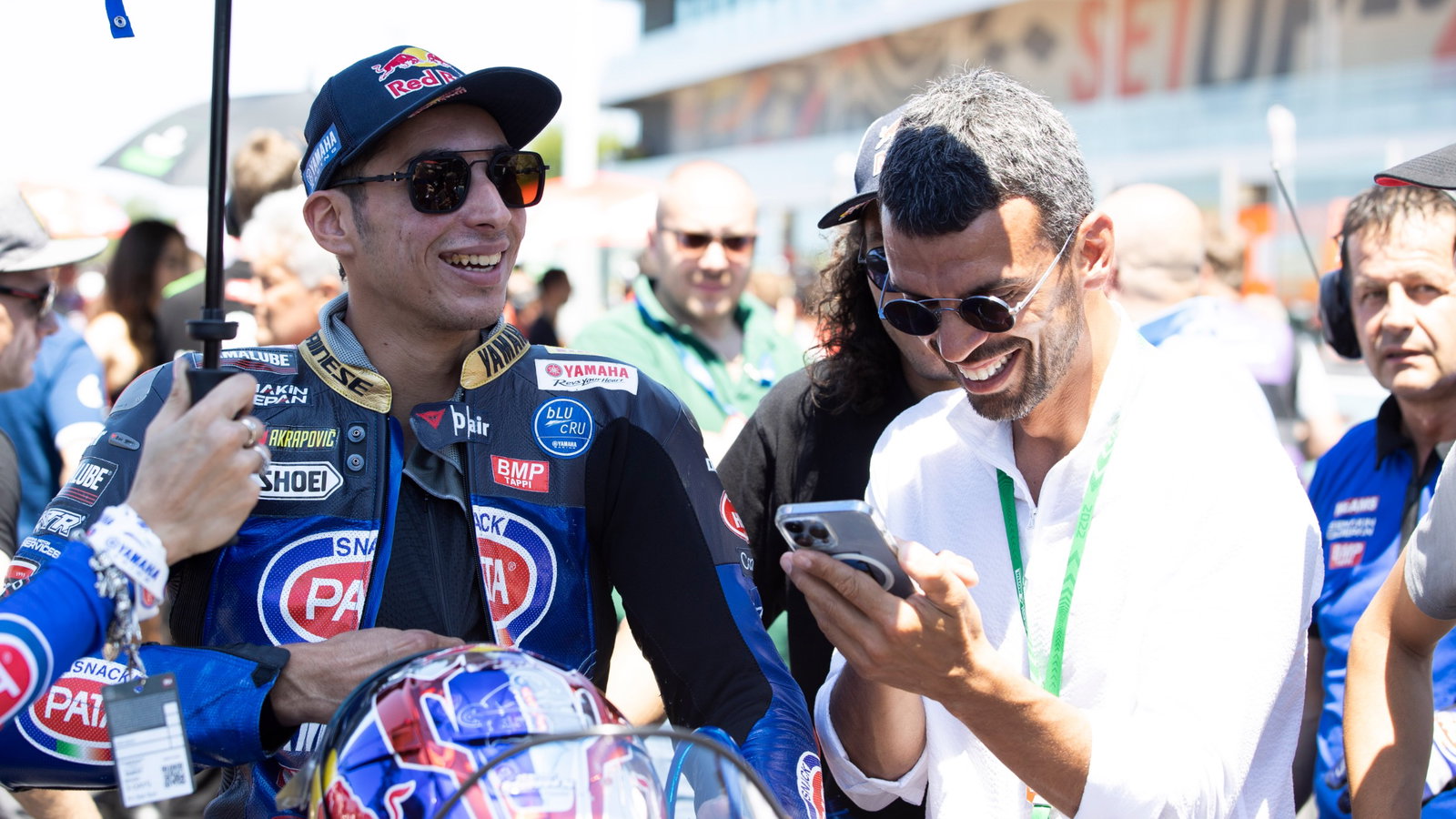 Toprak Razgatlioglu and Kenan Sofuoglu, Misano WorldSBK race1, 11 June