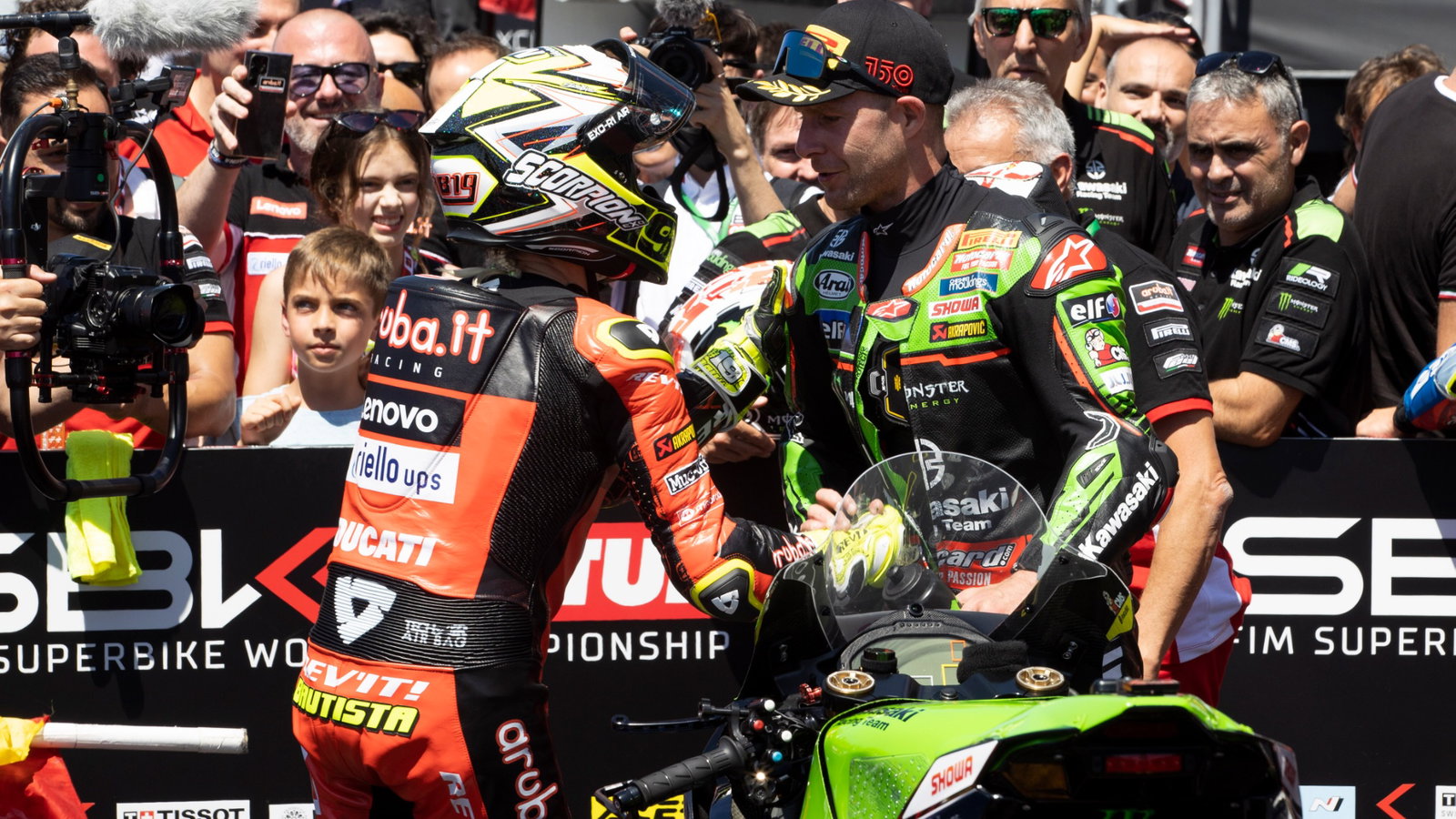 Alvaro Bautista Ducati, Jonathan Rea Kawasaki, WorldSBK