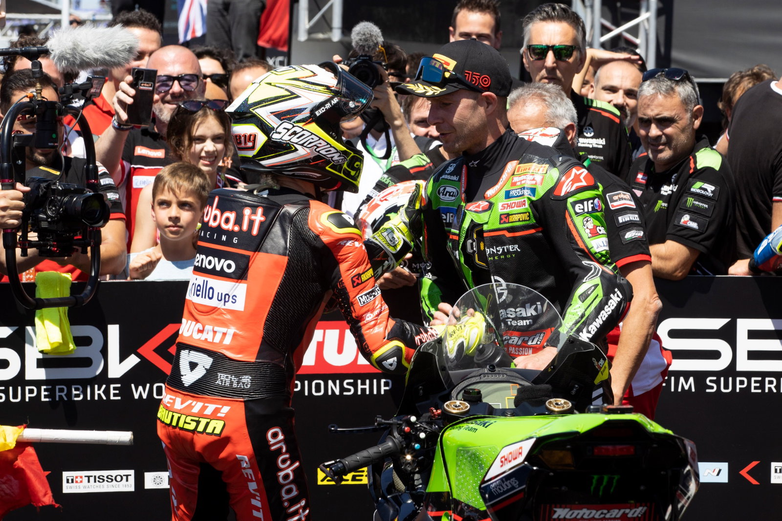 Alvaro Bautista Ducati, Jonathan Rea Kawasaki, WorldSBK