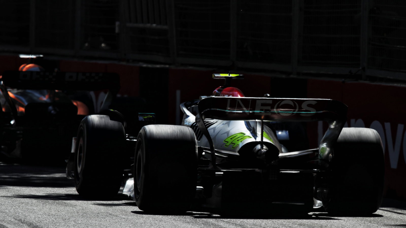 Lewis Hamilton (GBR) Mercedes AMG F1 W13. Formula 1 World Championship, Rd 8, Azerbaijan Grand Prix, Baku Street Circuit,