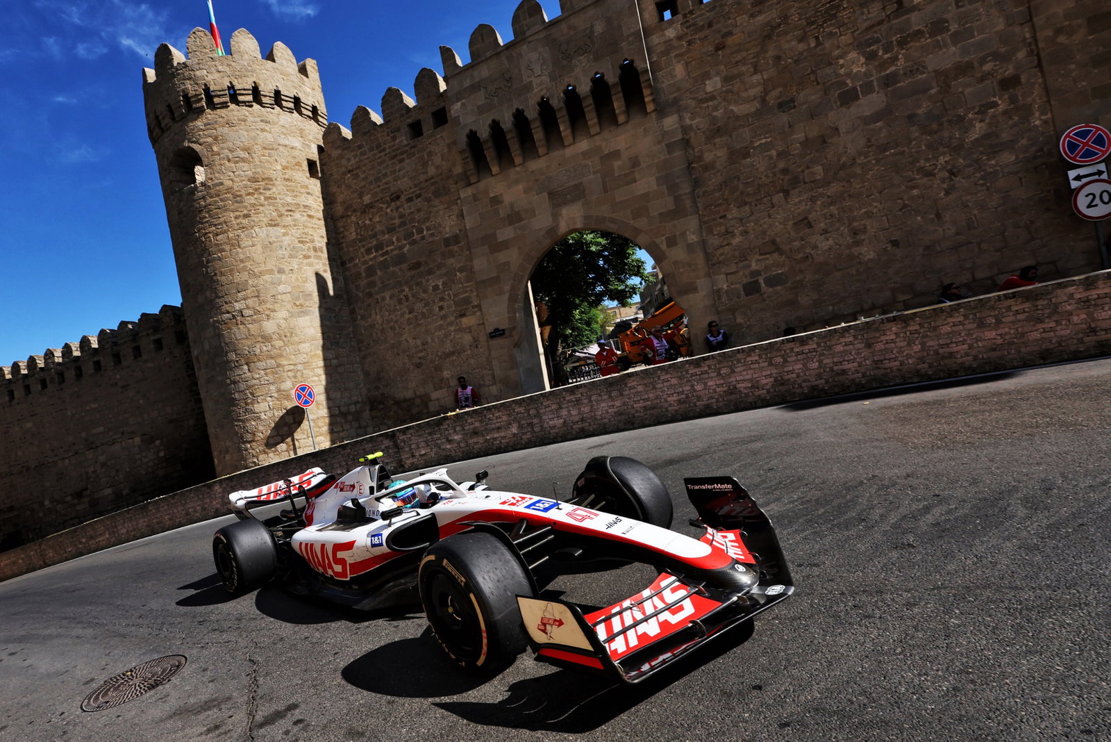 Mick Schumacher (GER) Haas VF-22. Formula 1 World Championship, Rd 8, Azerbaijan Grand Prix, Baku Street Circuit,