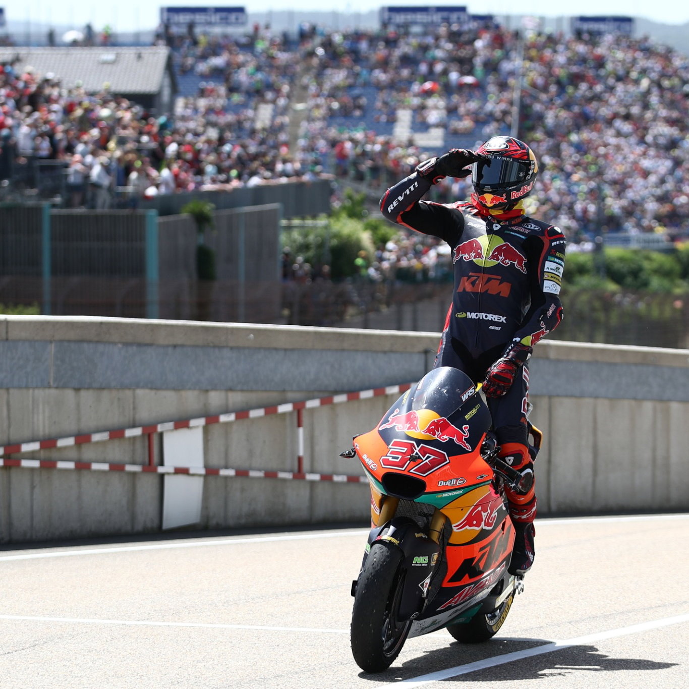 Augusto Fernandez, Moto2 race, German MotoGP, 19 June