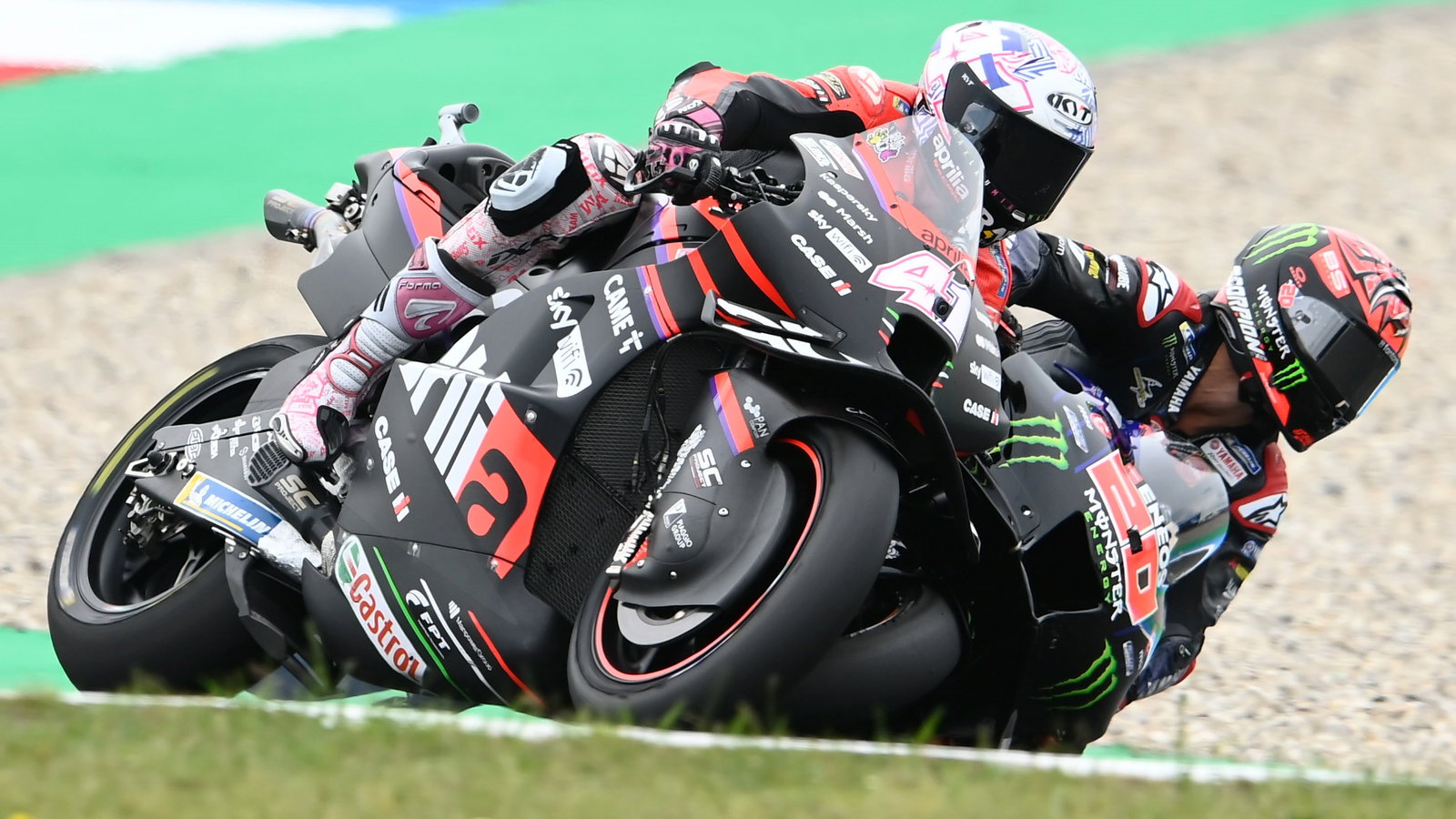 Aleix Espargaro, Fabio Quartararo crash, Dutch MotoGP race, 26 June