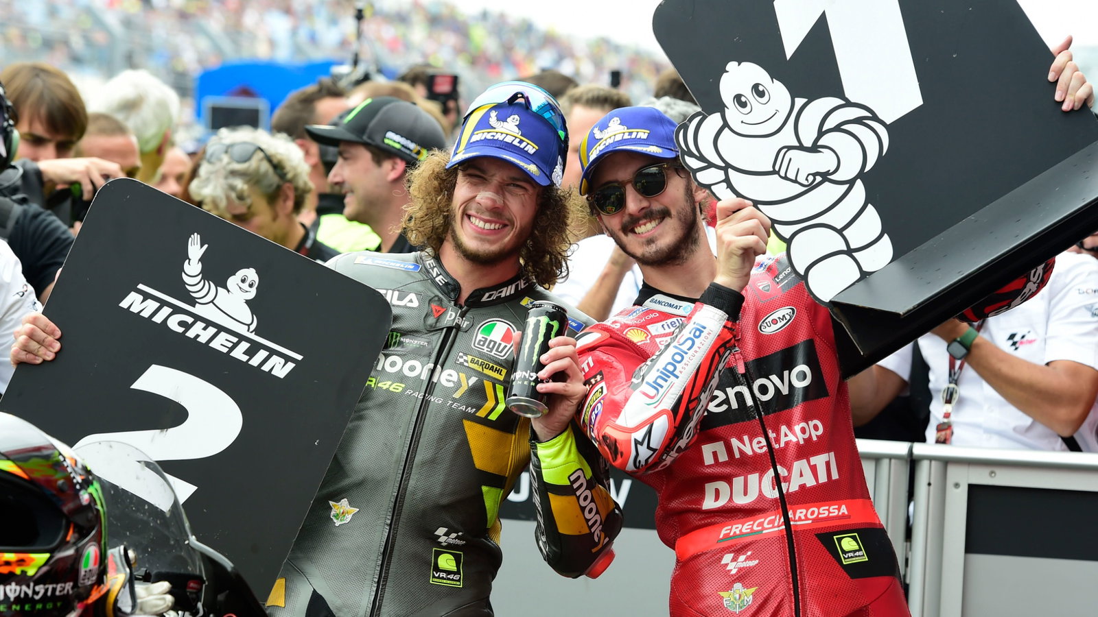 Francesco Bagnaia, Marco Bezzecchi, Dutch MotoGP race, 26 June