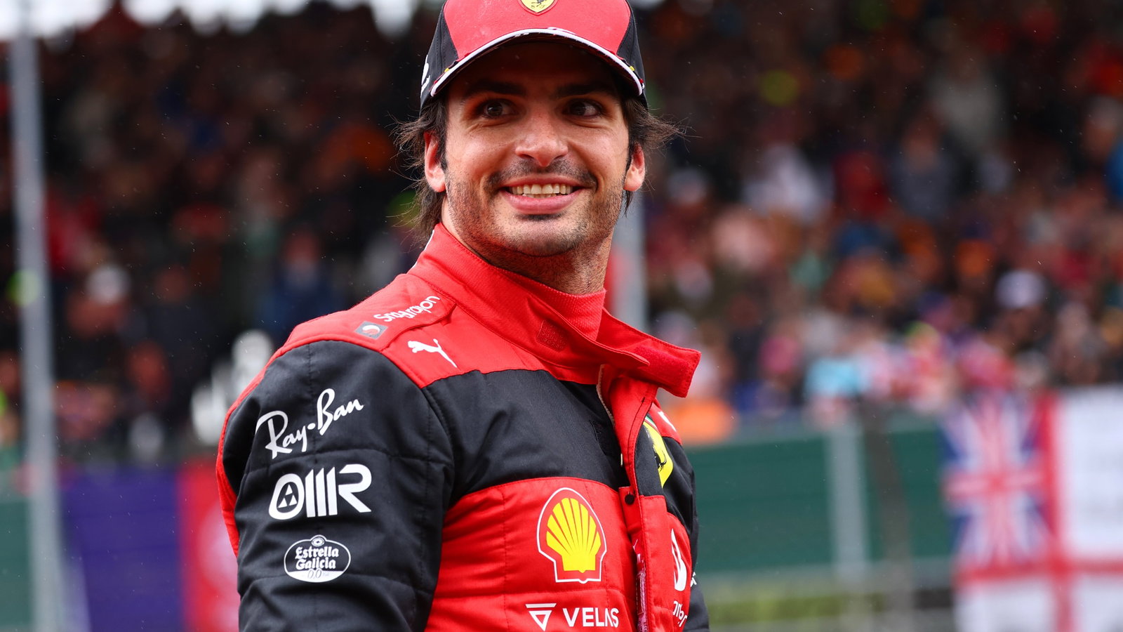 Pole for Carlos Sainz Jr (ESP) Ferrari F1-75. Formula 1 World Championship, Rd 10, British Grand Prix, Silverstone,