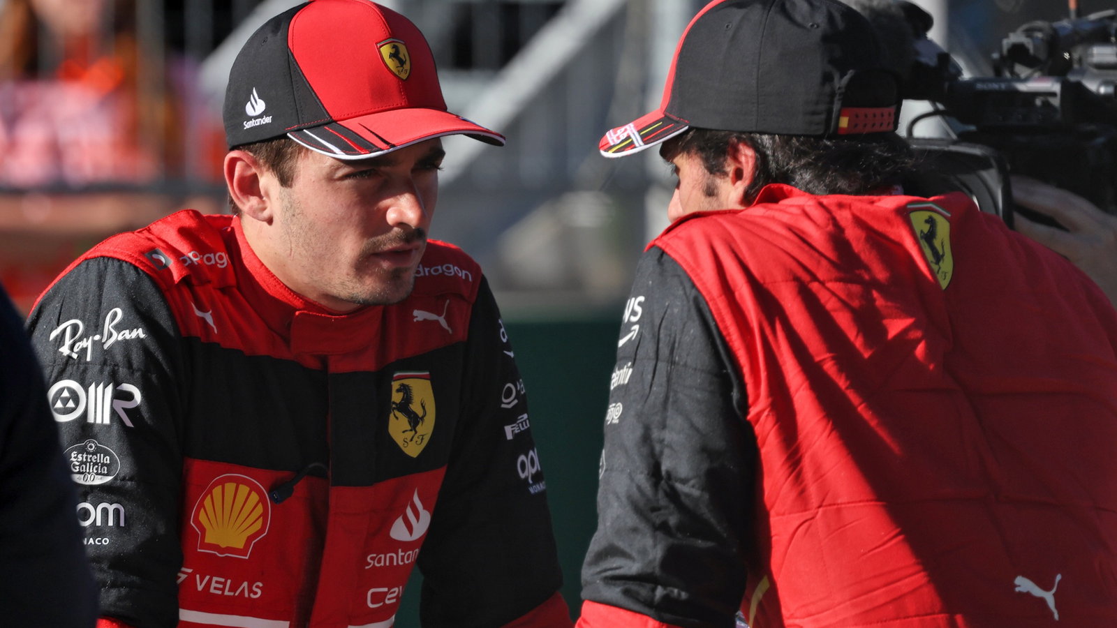 (L to R): Charles Leclerc (MON)