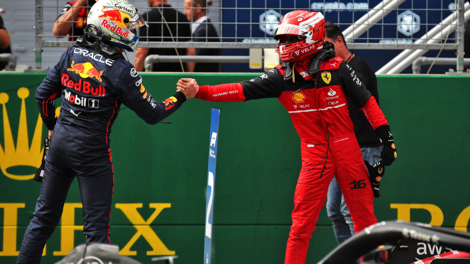 (L to R): Max Verstappen (NLD)