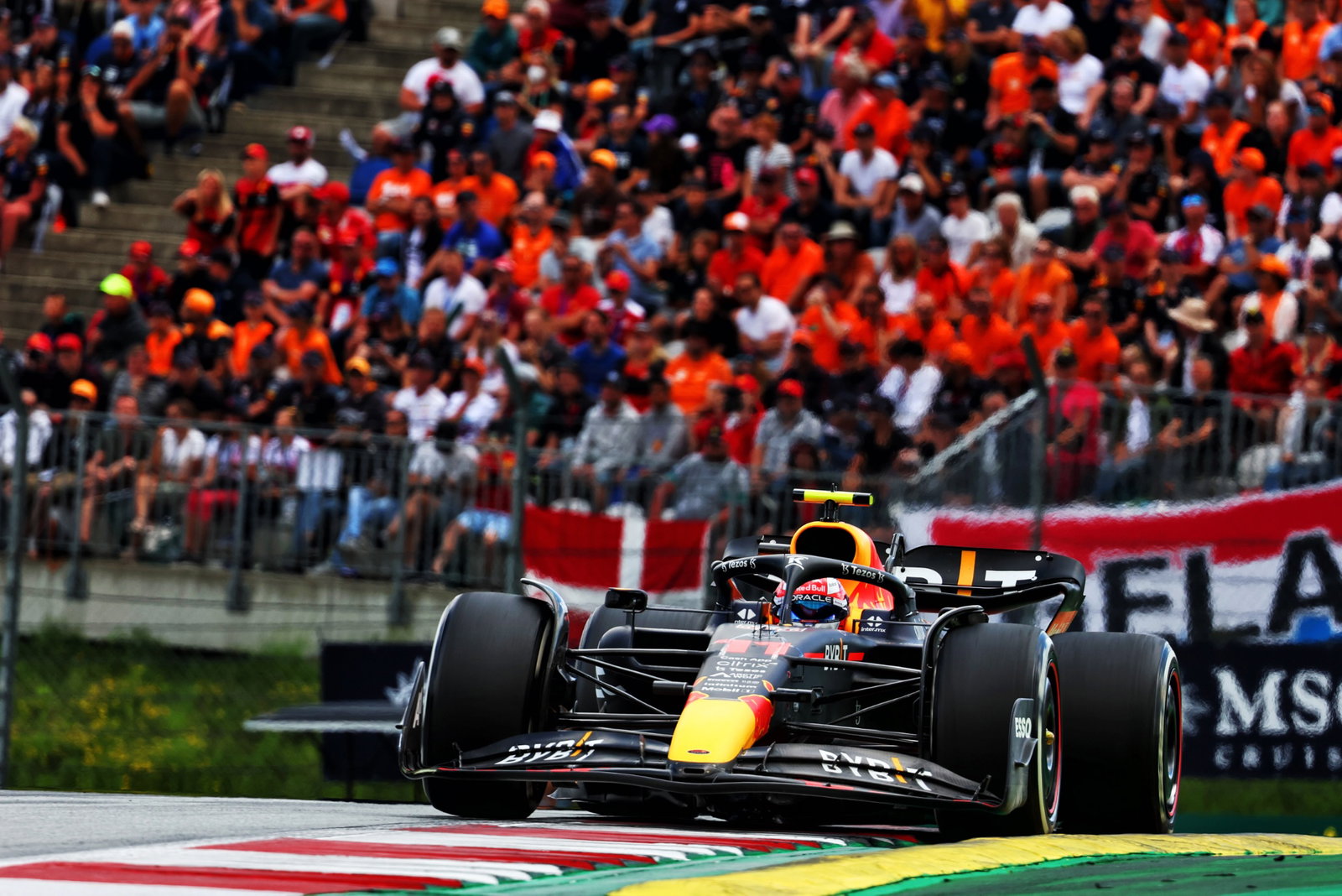 Sergio Perez (MEX) Red Bull Racing RB18. Formula 1 World Championship, Rd 11, Austrian Grand Prix, Spielberg, Austria,