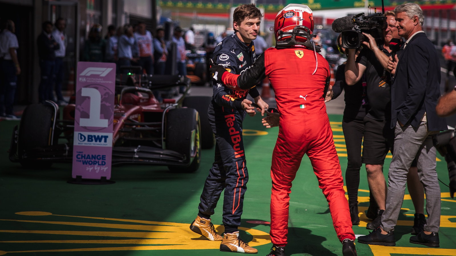 Race winner Charles Leclerc (MON) 