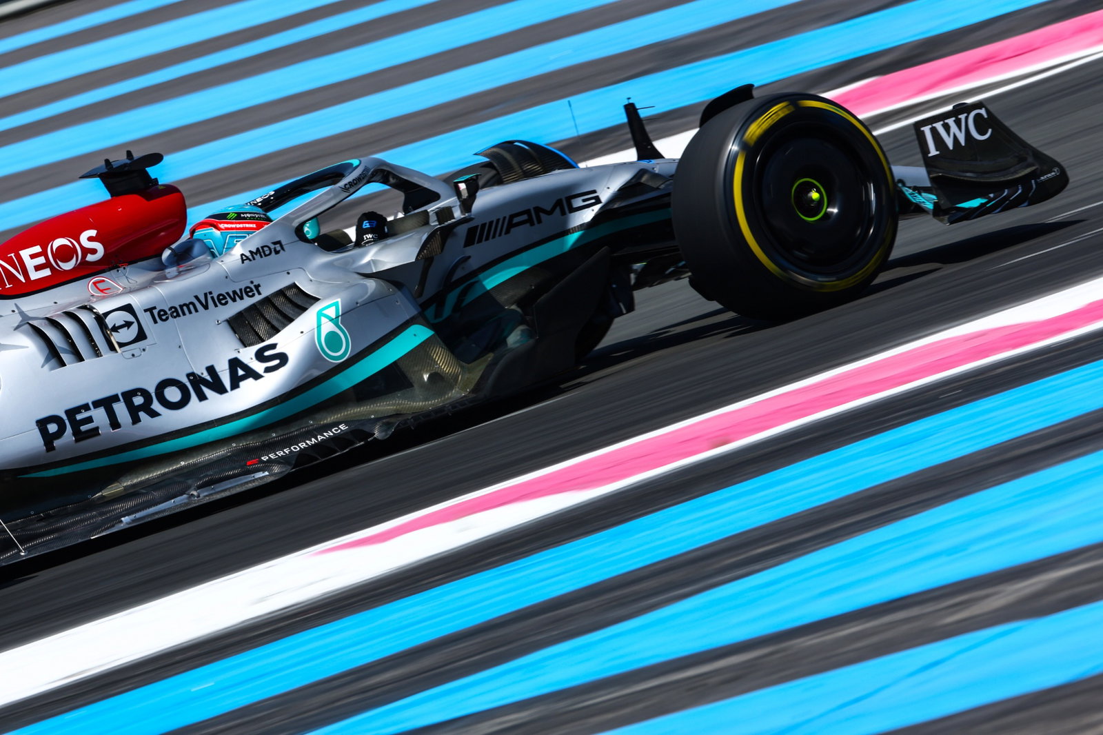 George Russell (GBR) ), Kejuaraan Dunia Formula 1 Mercedes AMG F1, Rd 12, Grand Prix Prancis, Paul Ricard, Prancis,