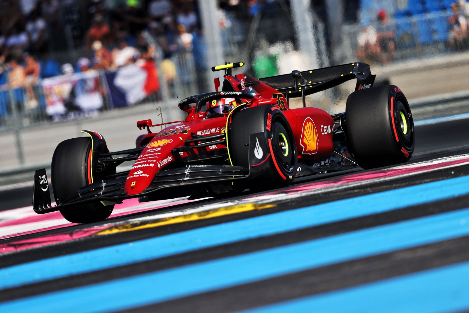 Carlos Sainz Jr (ESP) Ferrari F1-75. Formula 1 World Championship, Rd 12, French Grand Prix, Paul Ricard, France, Practice