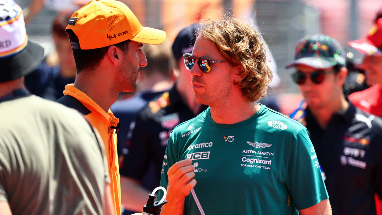 (L to R): Daniel Ricciardo 