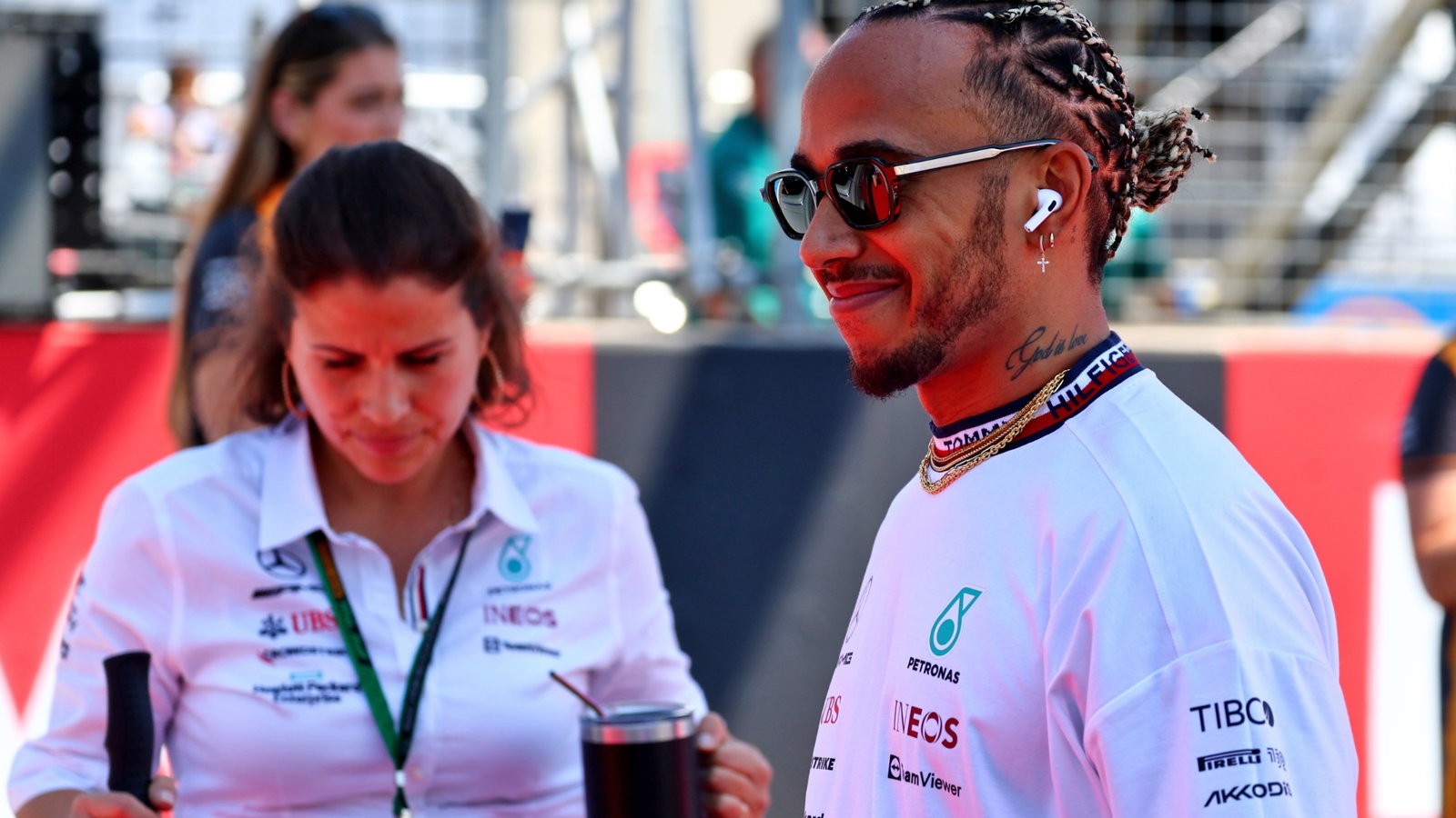 Lewis Hamilton (GBR) Mercedes AMG F1 on the drivers parade. Formula 1 World Championship, Rd 12, French Grand Prix, Paul