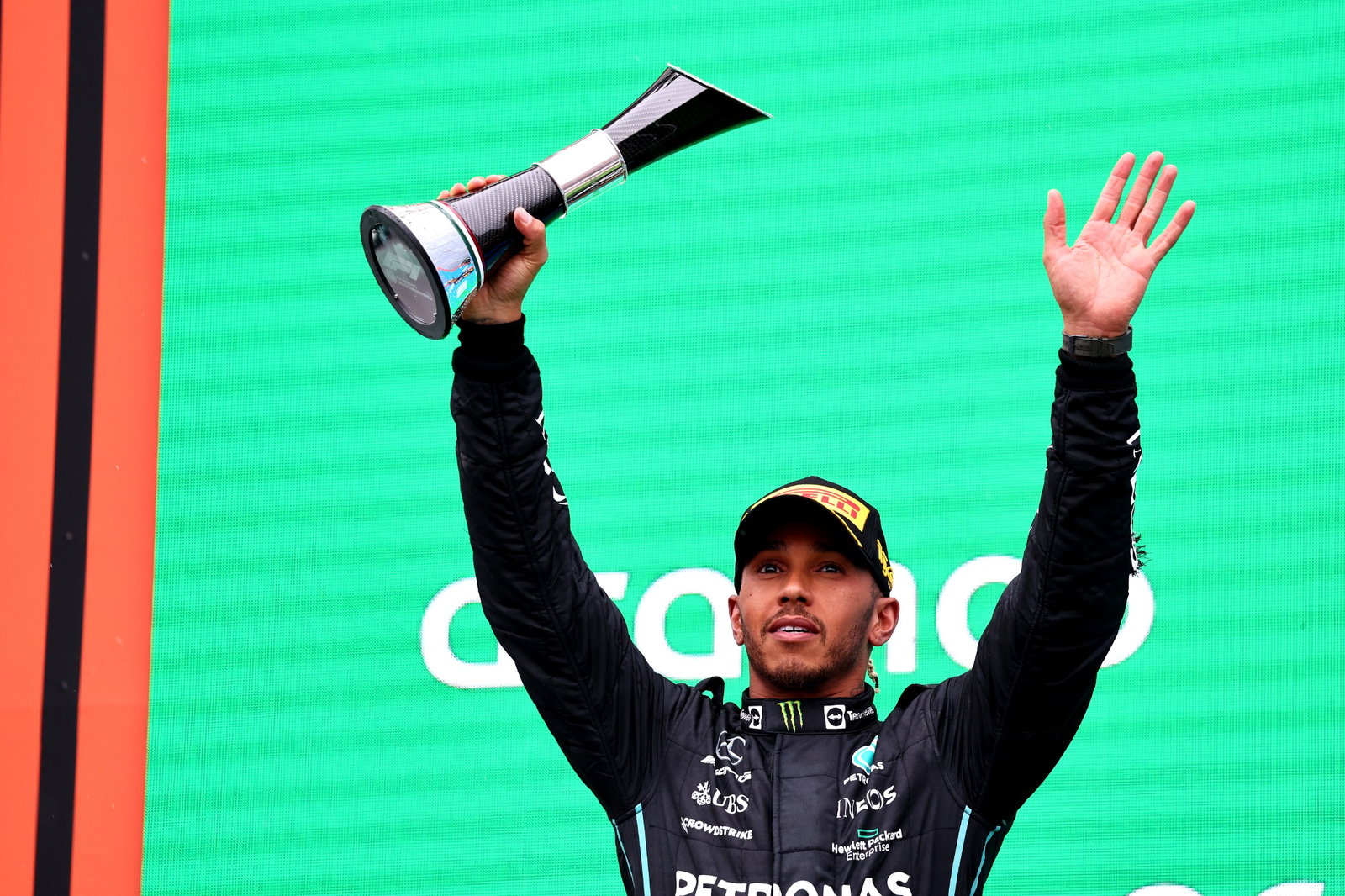 2nd place Lewis Hamilton (GBR) Mercedes AMG F1 W13. Formula 1 World Championship, Rd 13, Hungarian Grand Prix, Budapest,